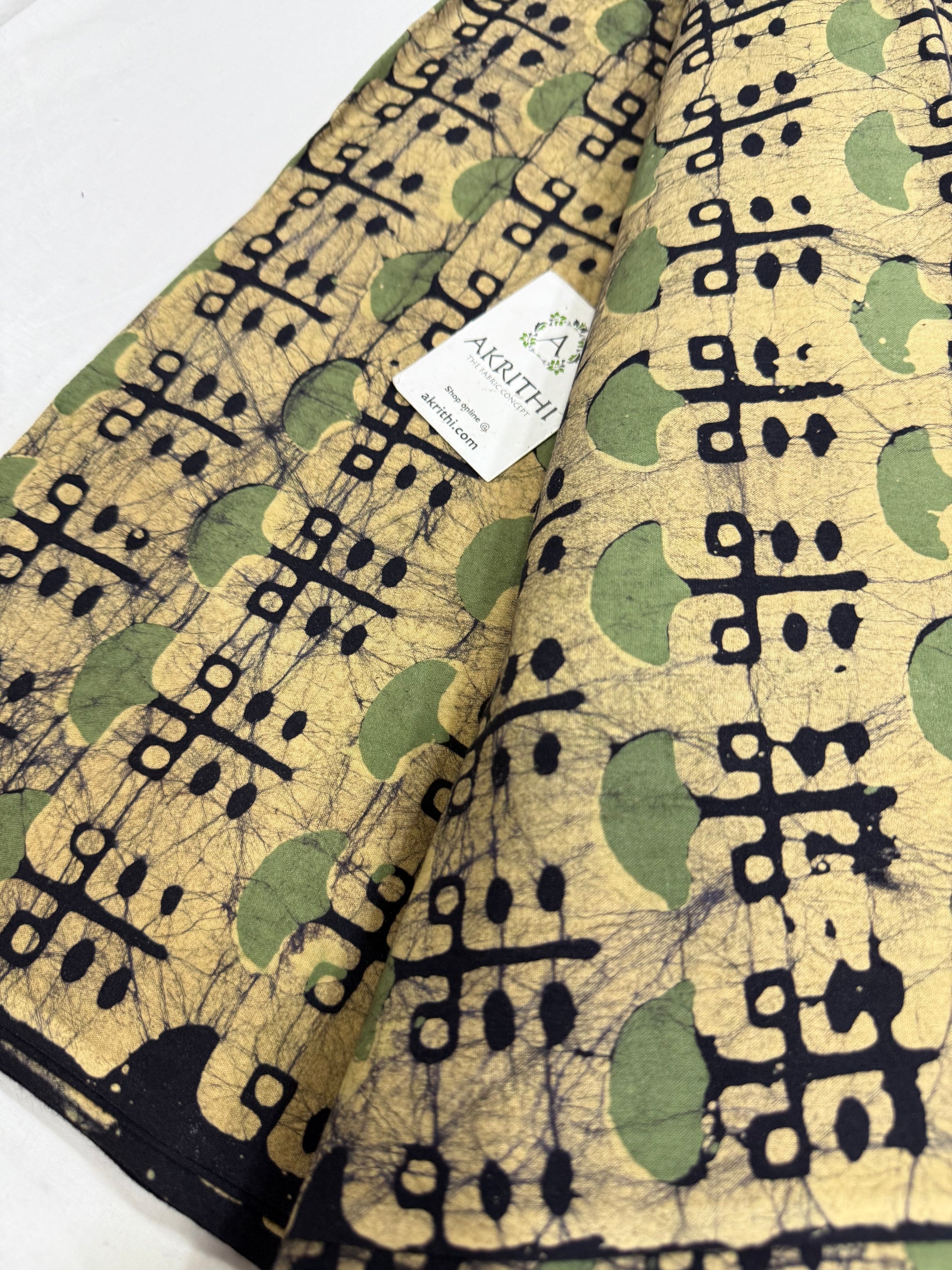 Batik printed pure cotton fabric