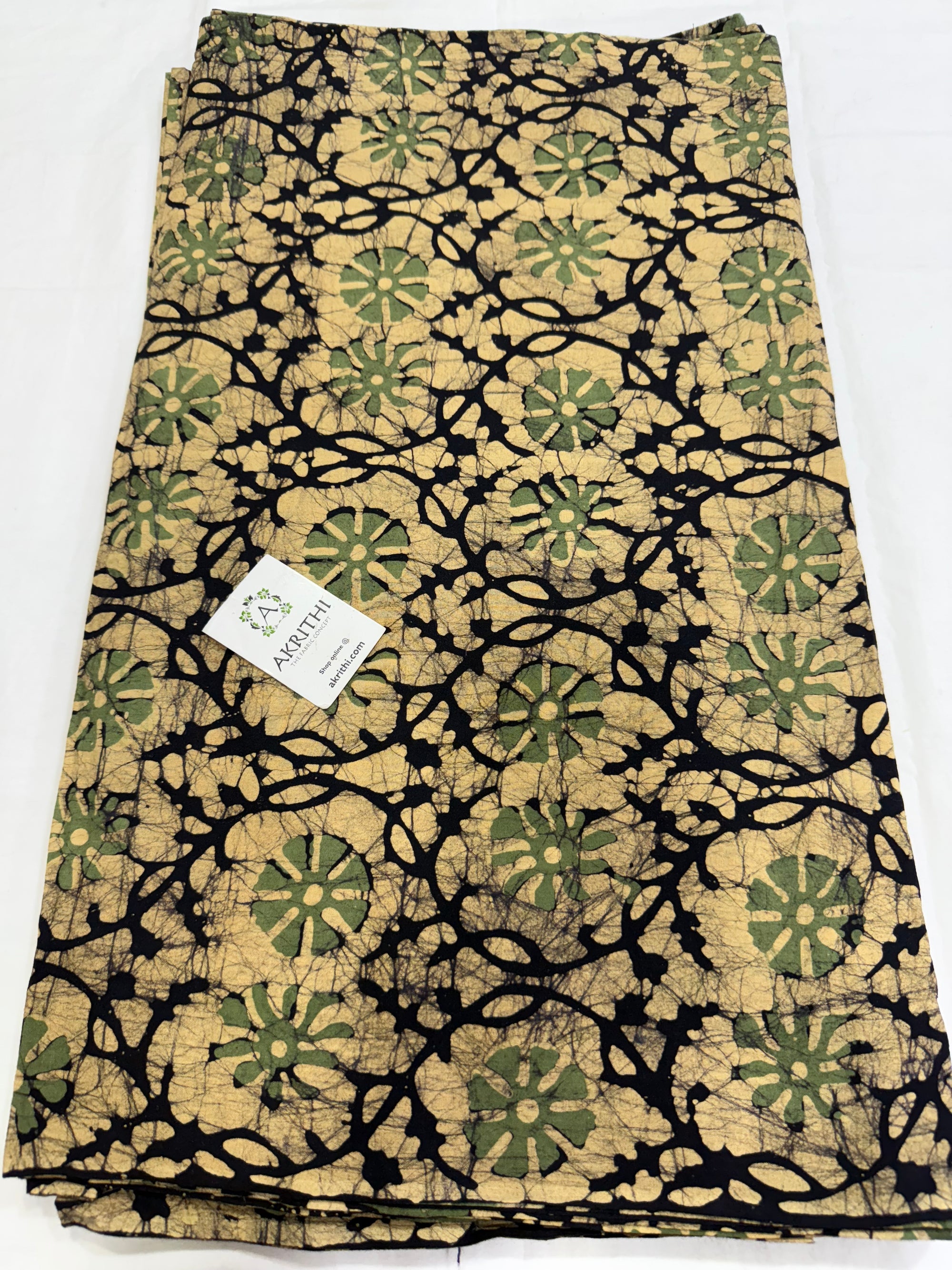 Batik printed pure cotton fabric