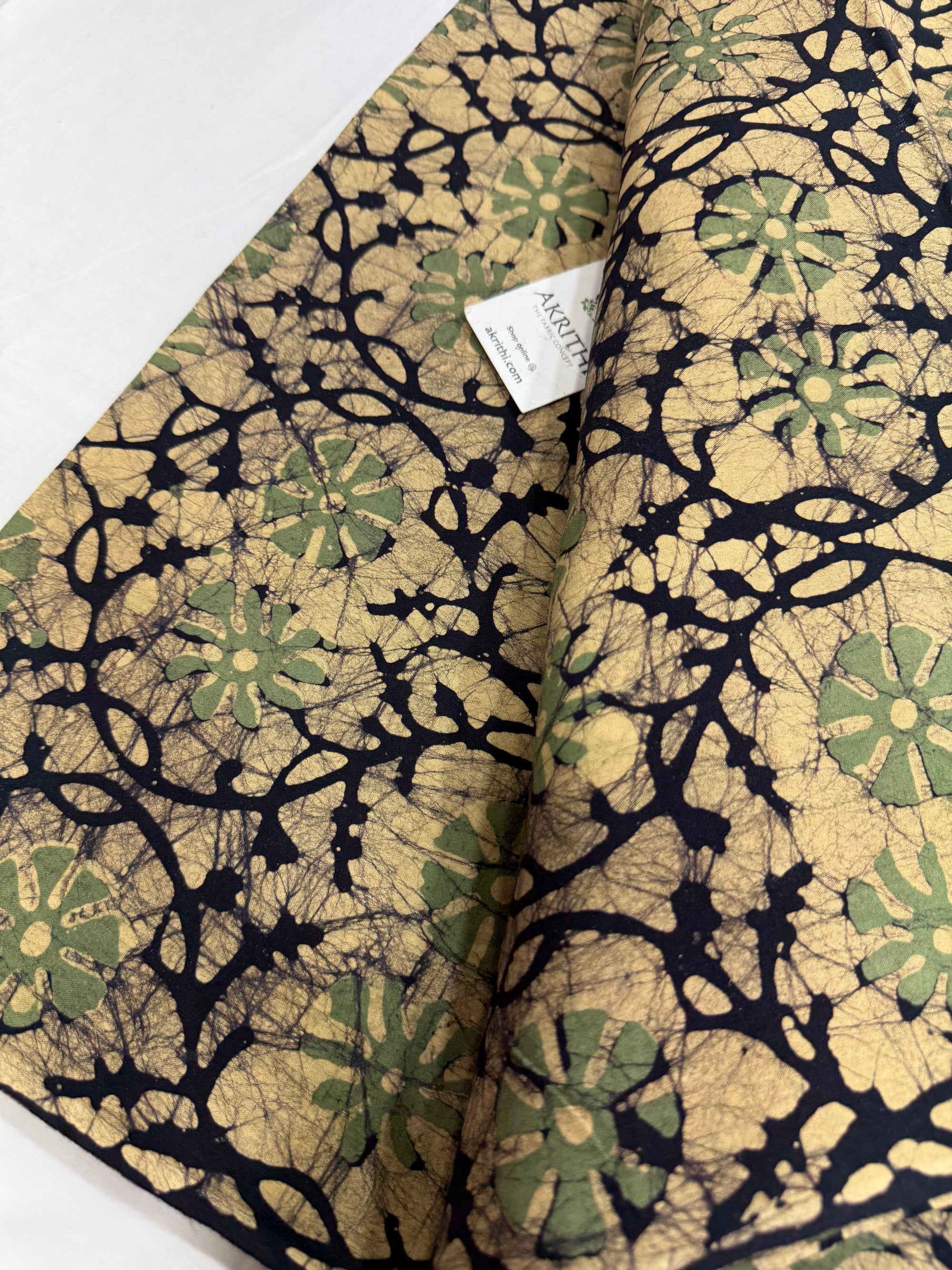 Batik printed pure cotton fabric