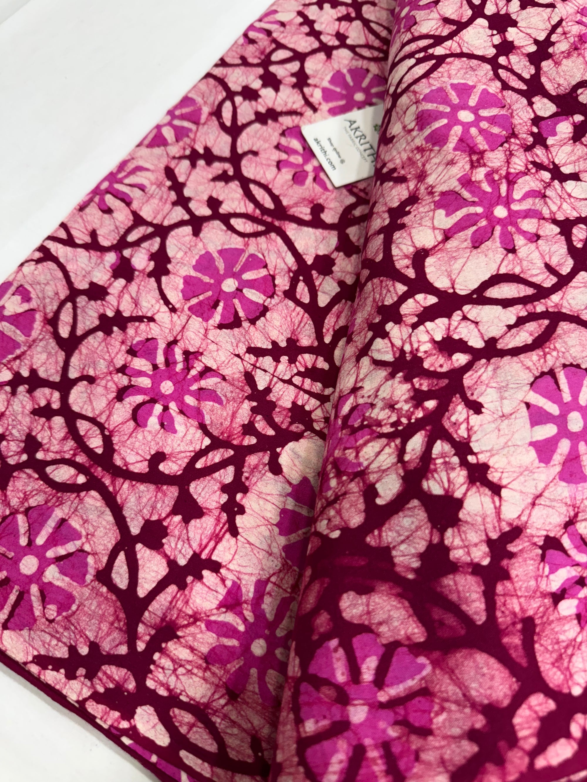 Batik printed pure cotton fabric