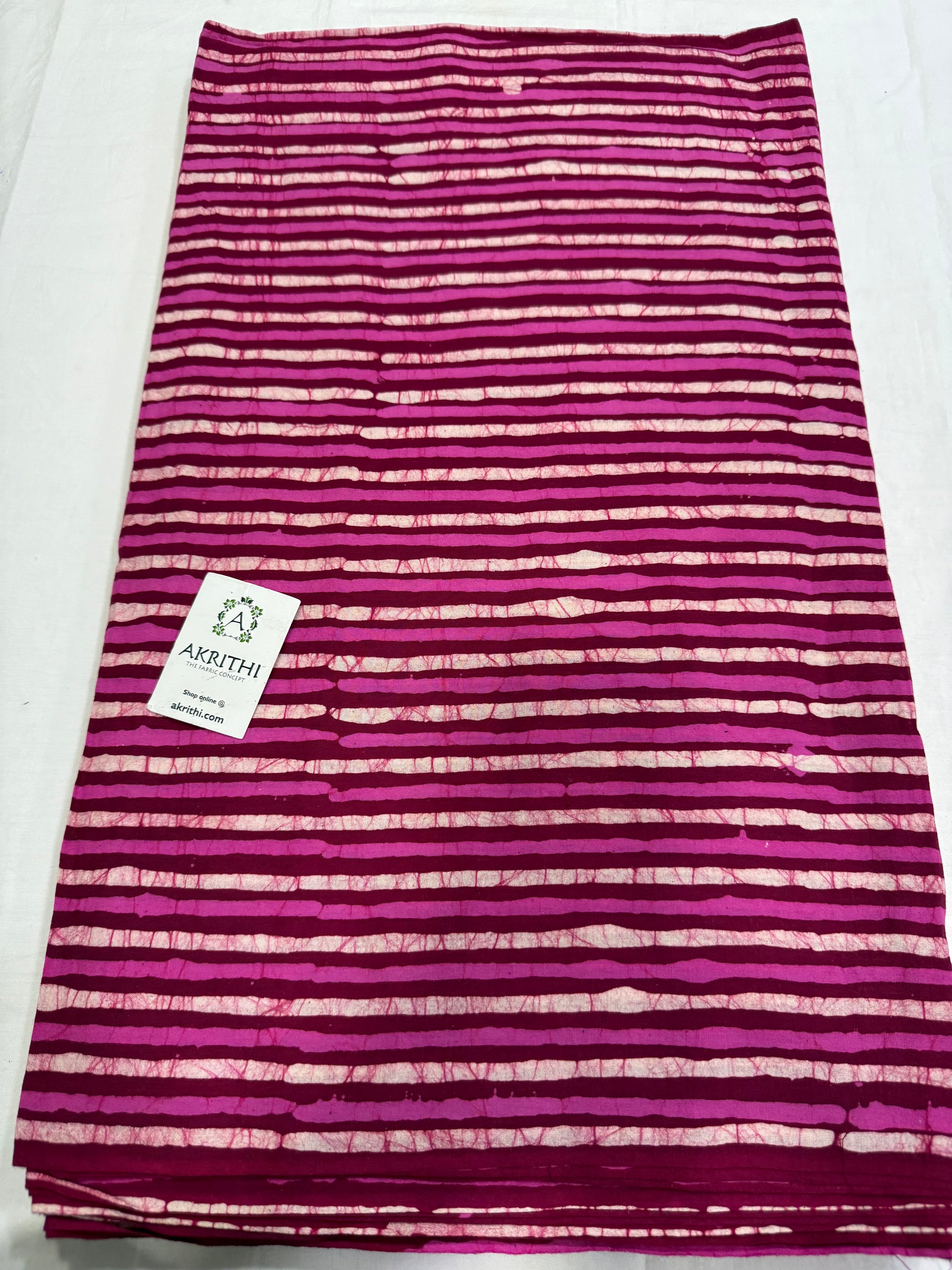 Batik printed pure cotton fabric