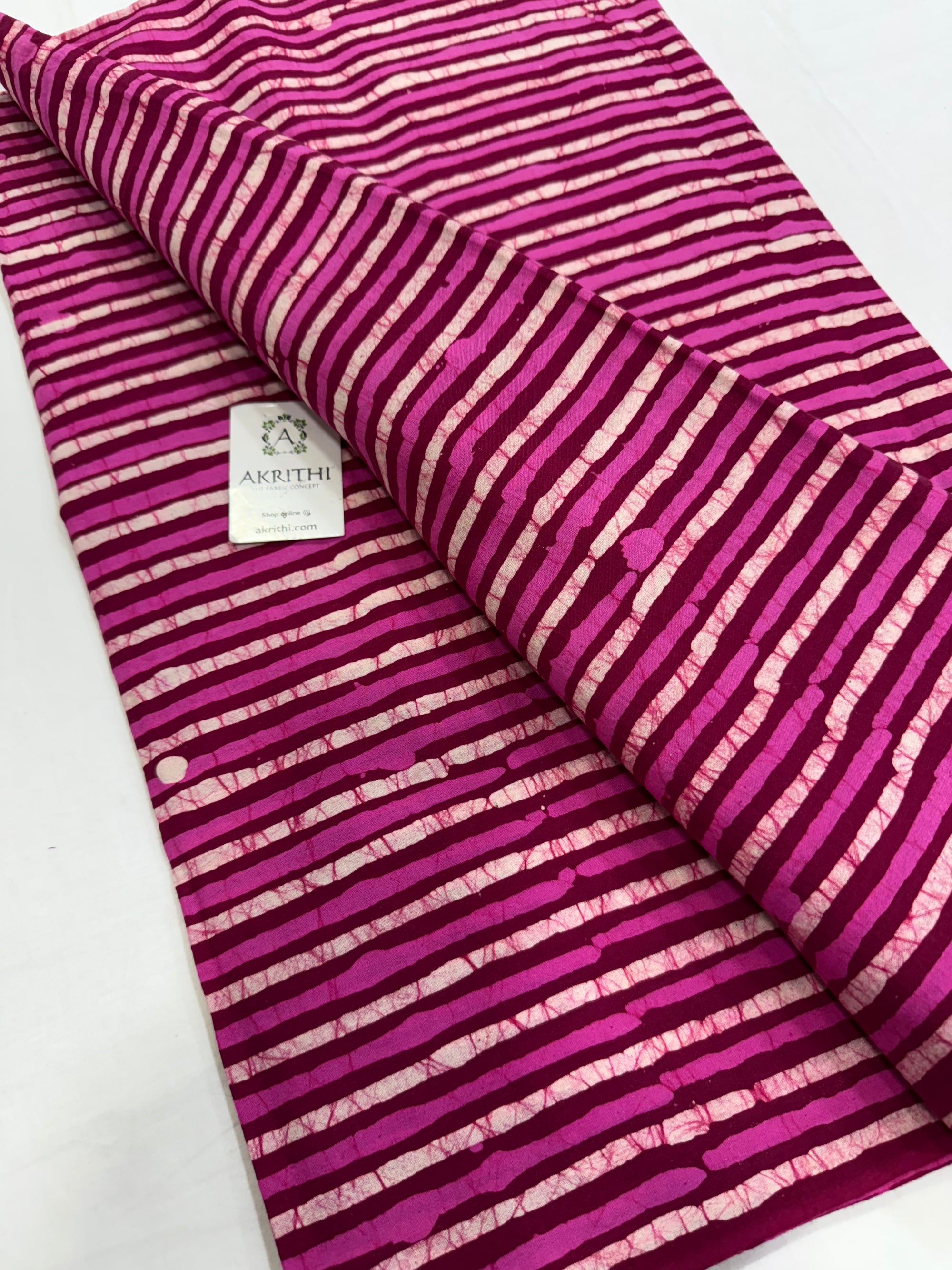 Batik printed pure cotton fabric