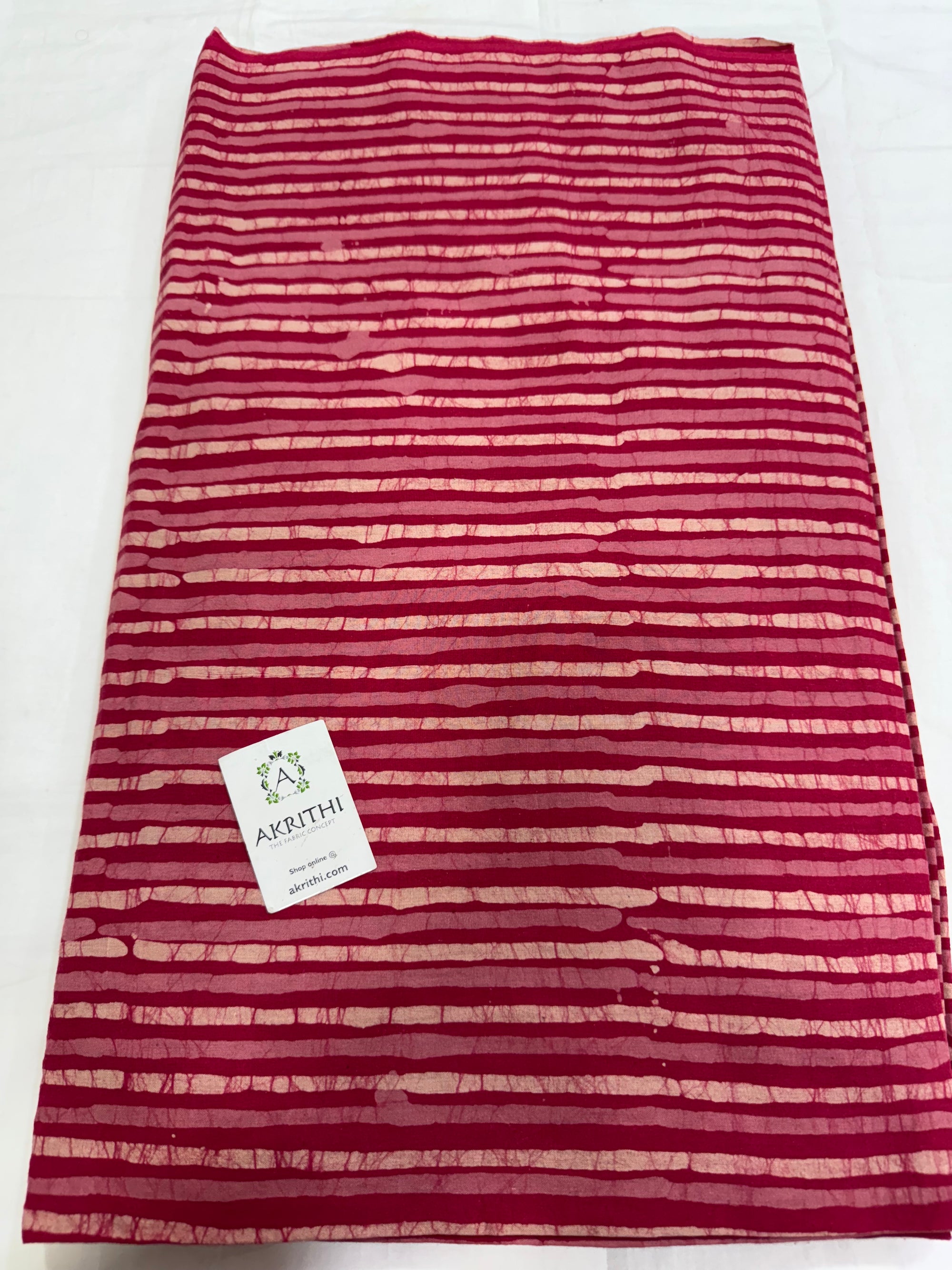 Batik printed pure cotton fabric