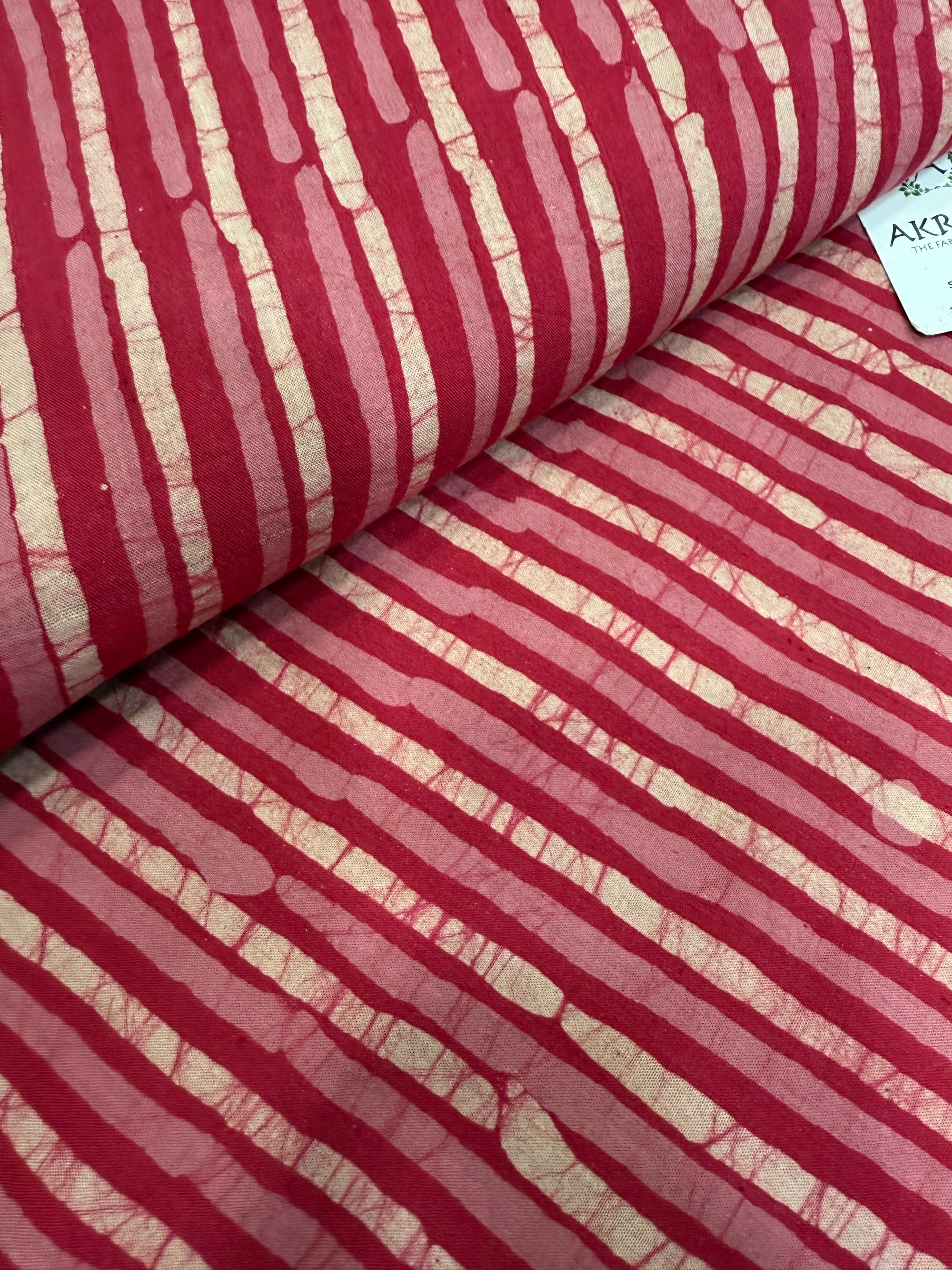 Batik printed pure cotton fabric