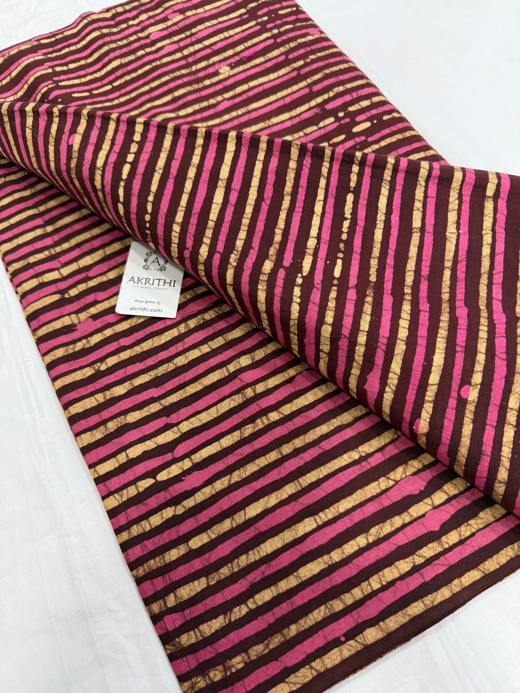 Batik printed pure cotton fabric