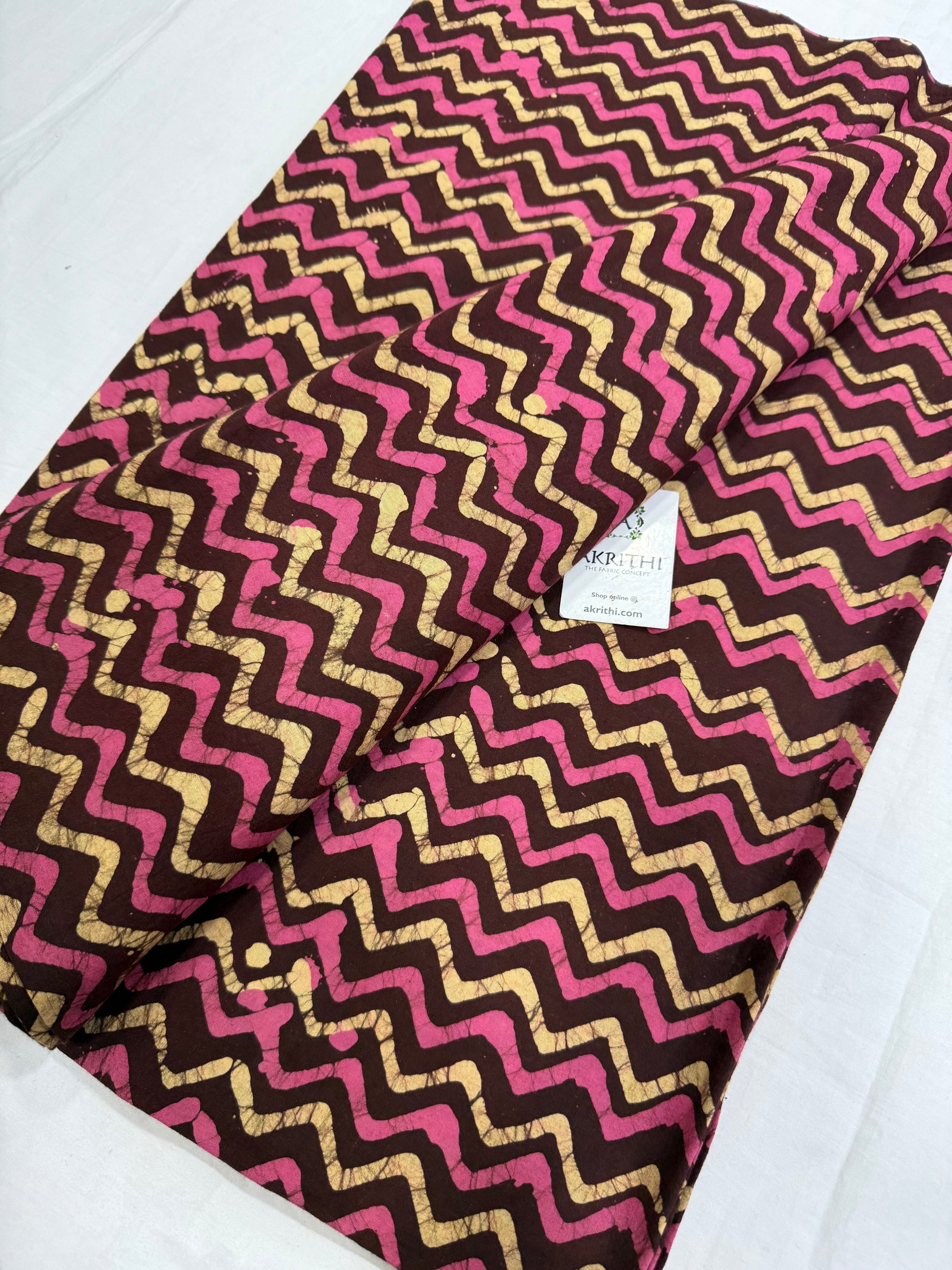 Batik printed pure cotton fabric