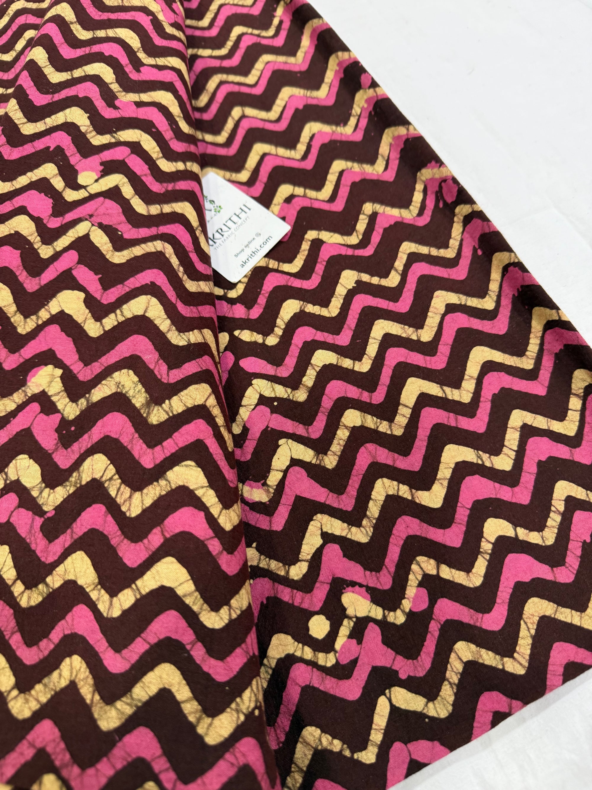 Batik printed pure cotton fabric