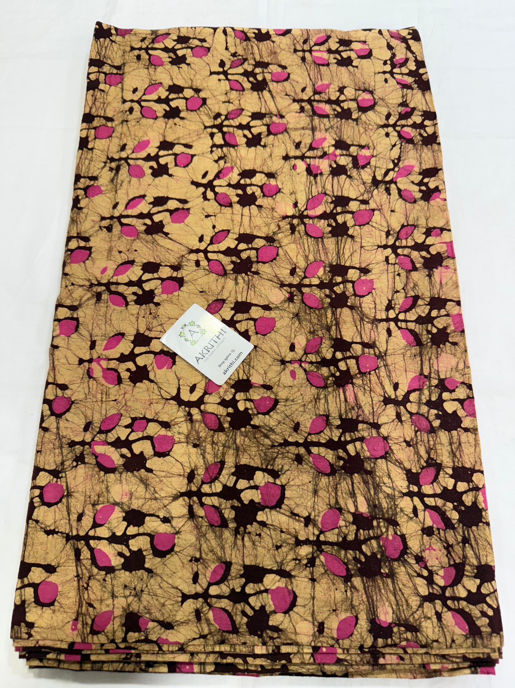 Batik printed pure cotton fabric