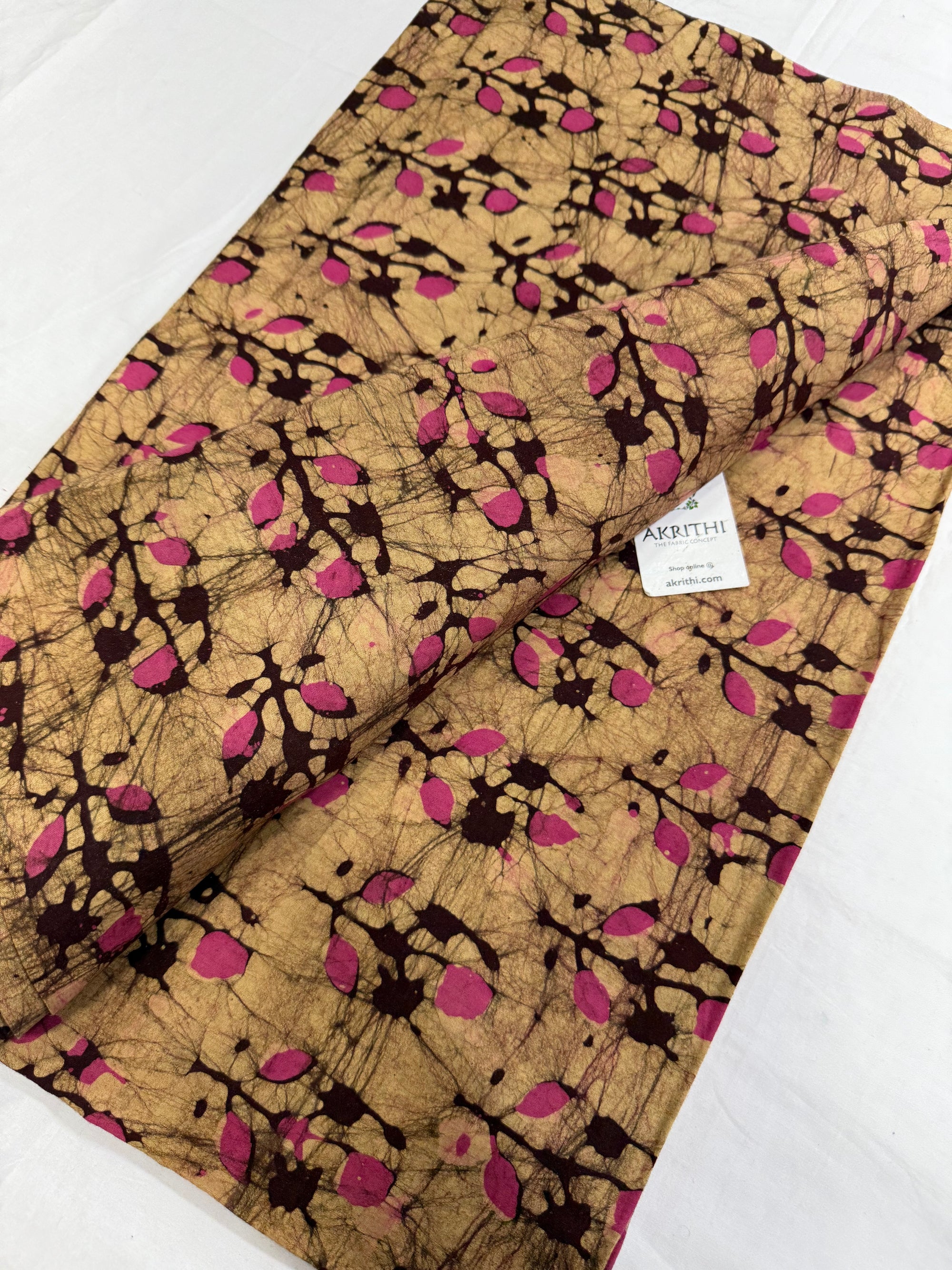 Batik printed pure cotton fabric