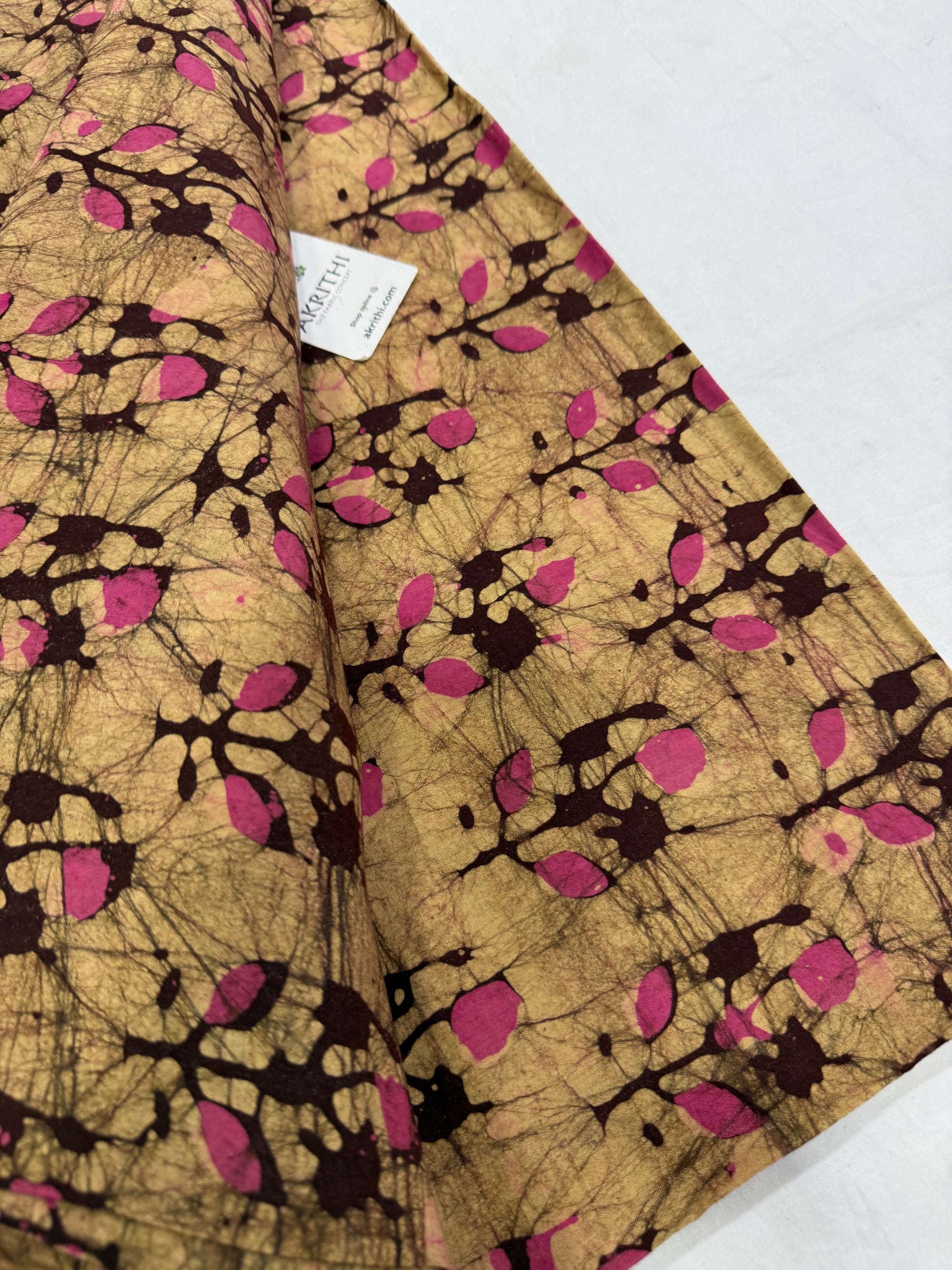 Batik printed pure cotton fabric