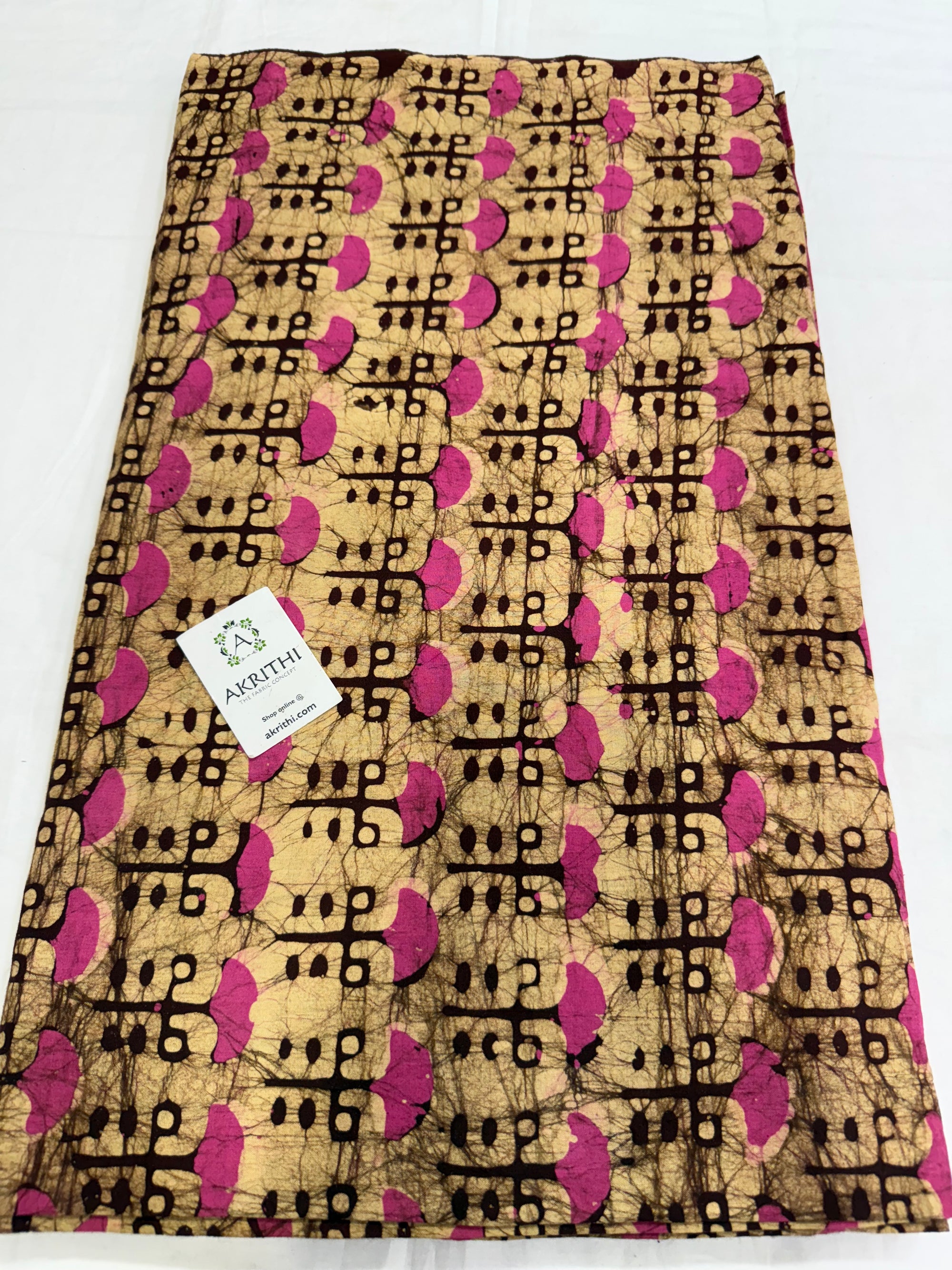 Batik printed pure cotton fabric