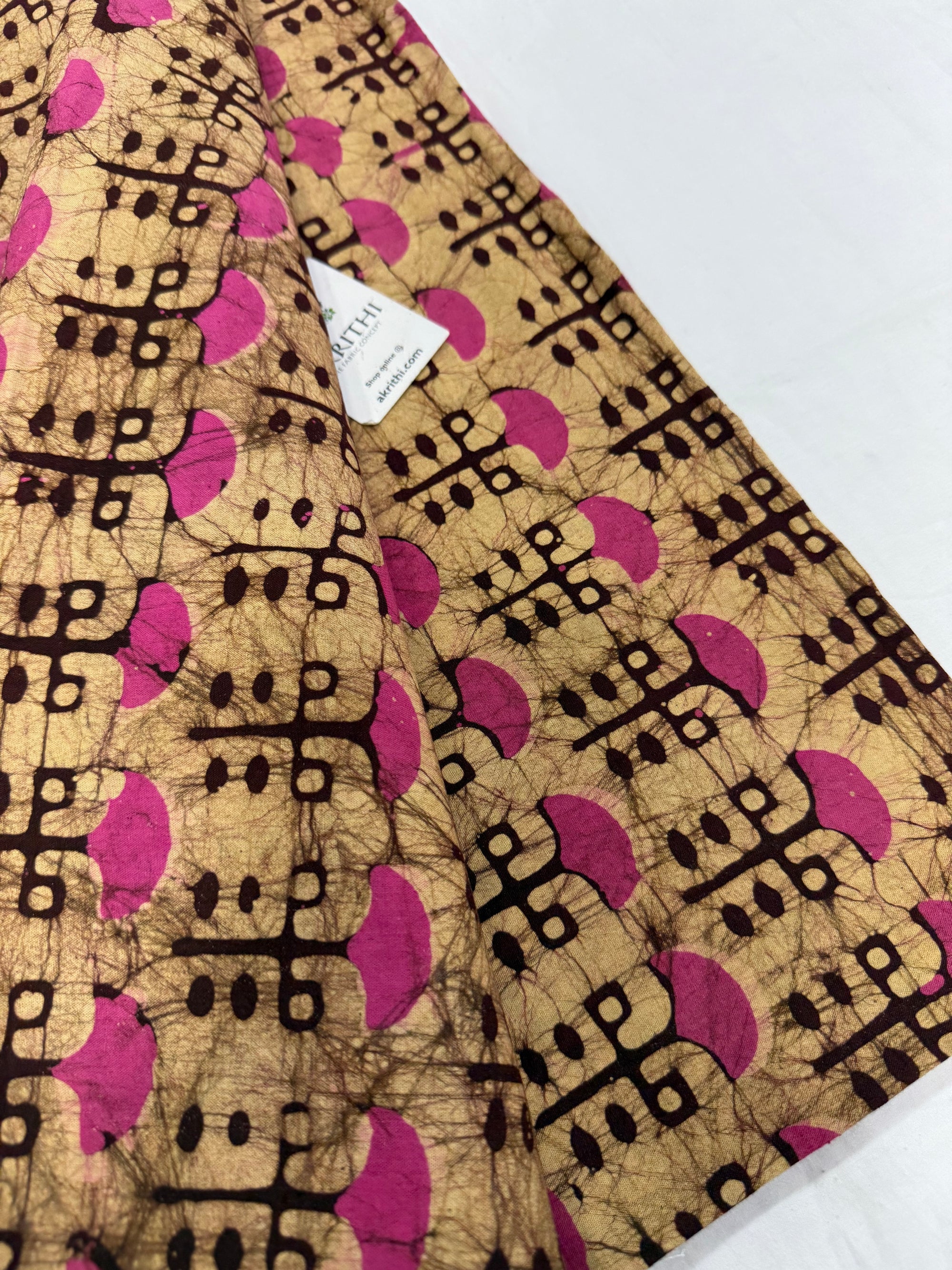 Batik printed pure cotton fabric
