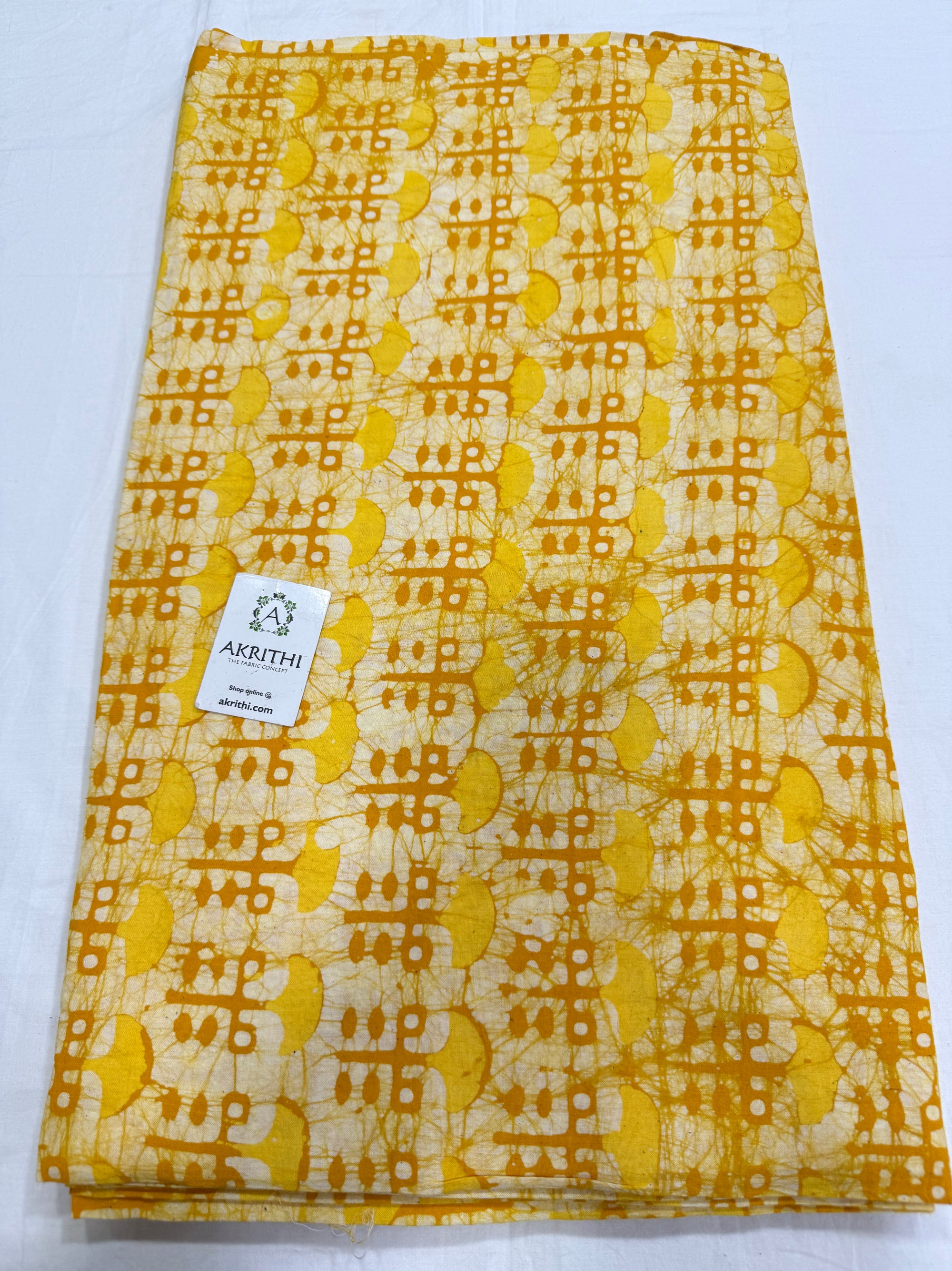 Batik printed pure cotton fabric