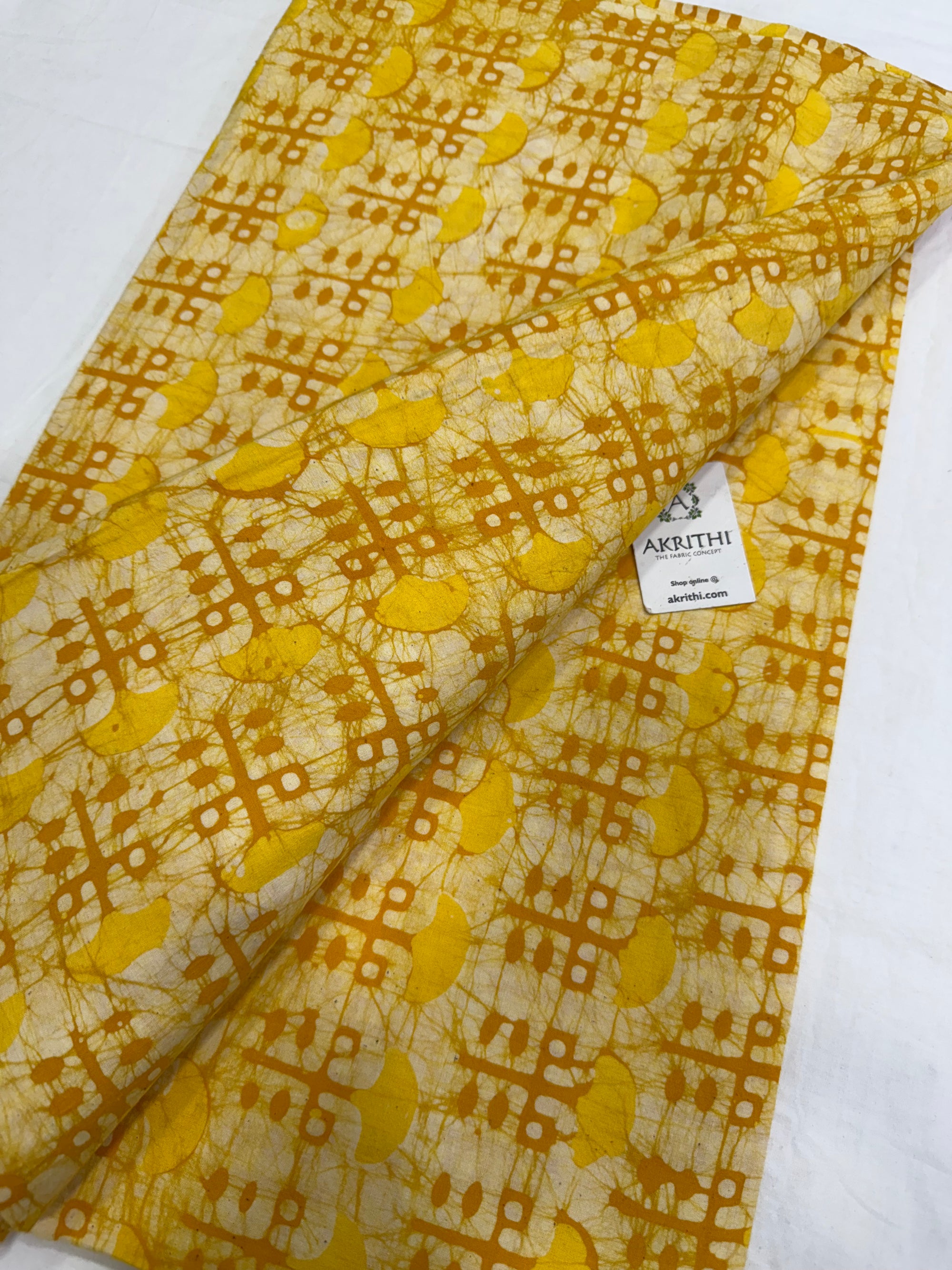 Batik printed pure cotton fabric