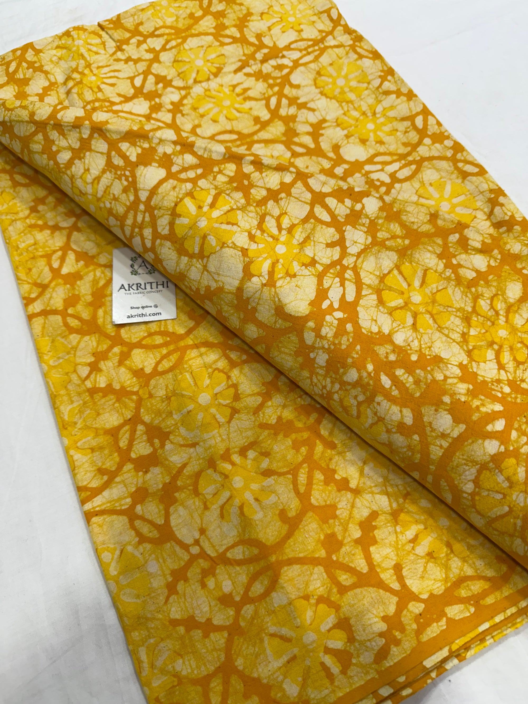 Batik printed pure cotton fabric