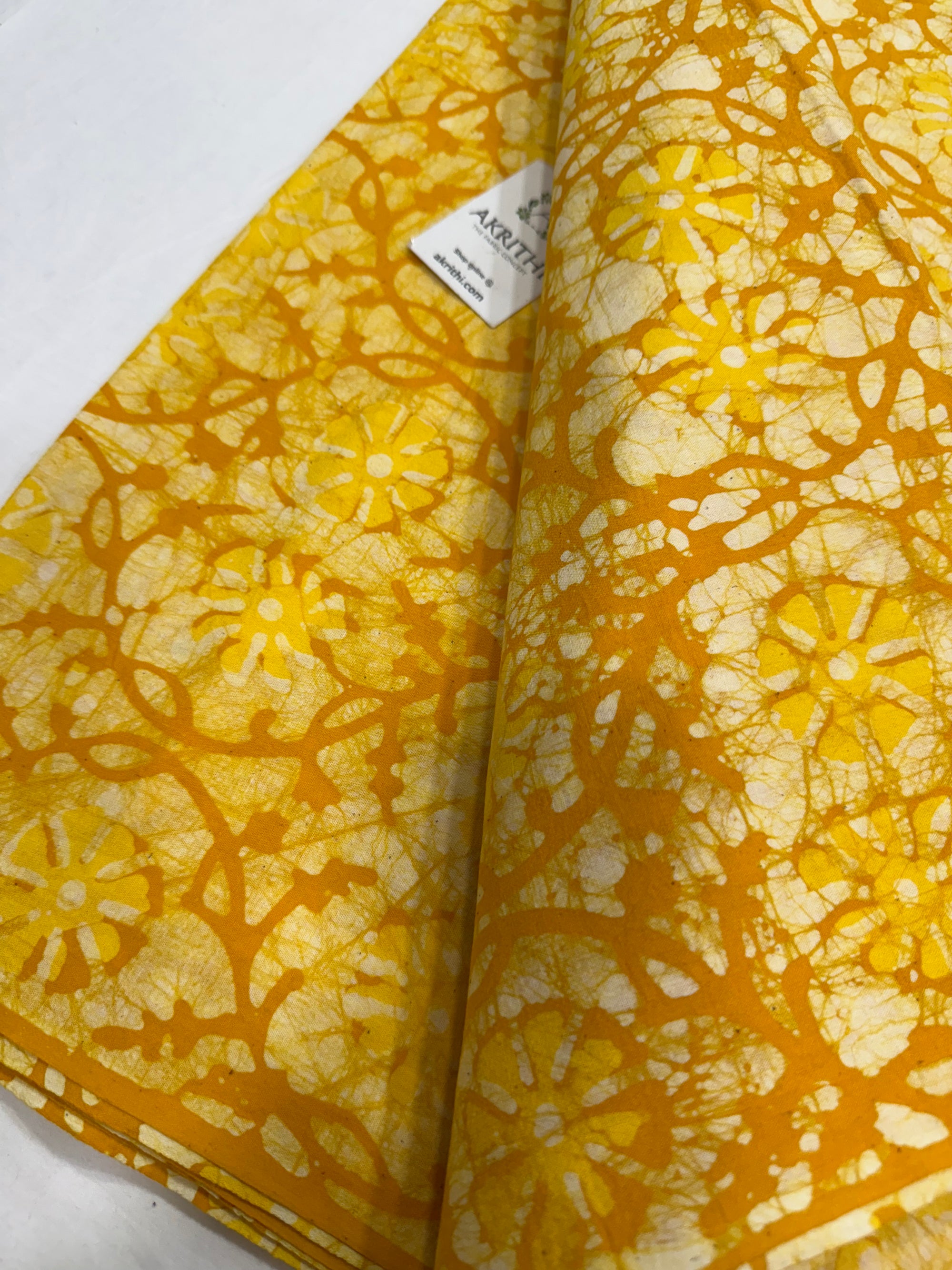 Batik printed pure cotton fabric