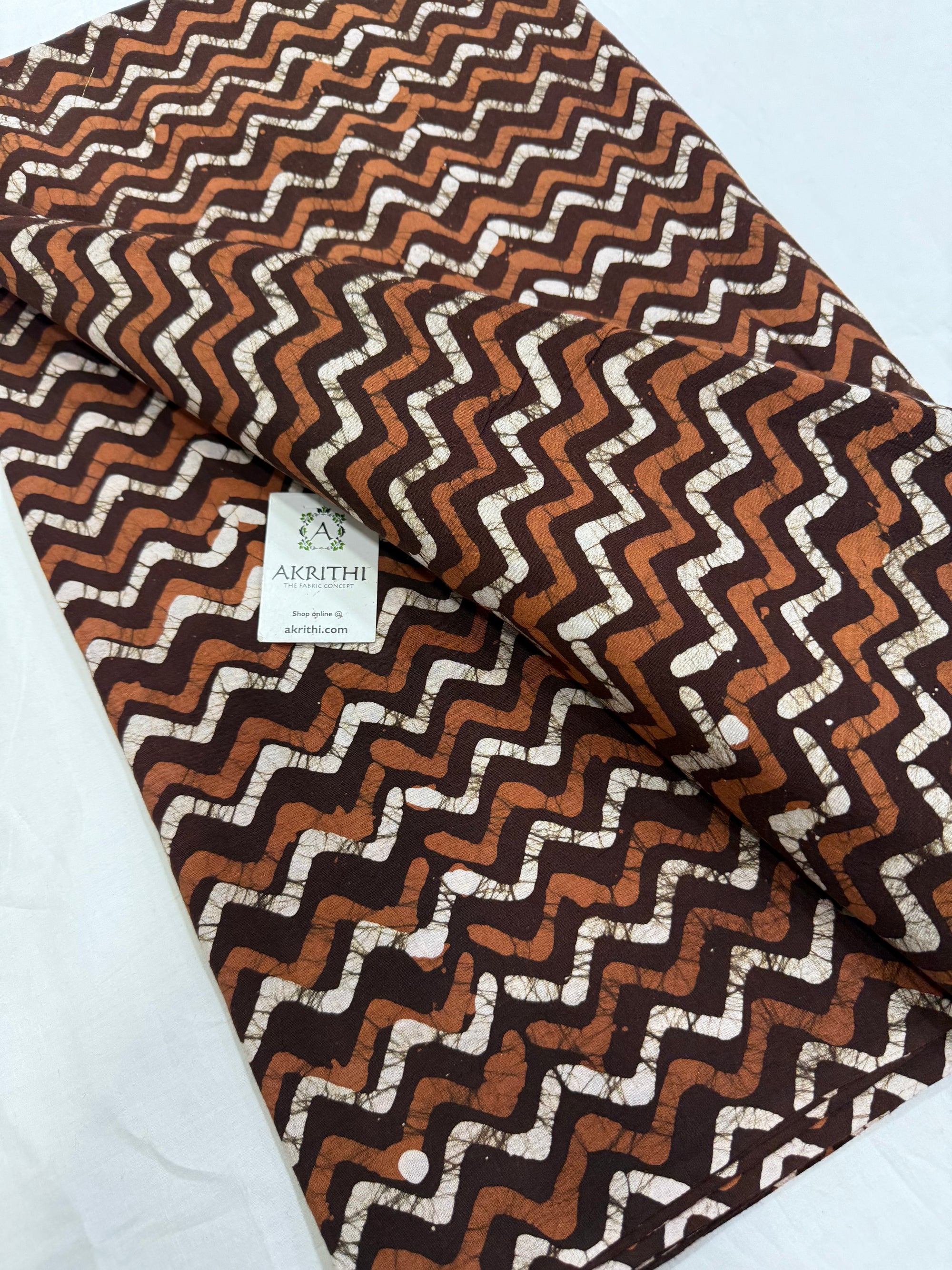Batik printed pure cotton fabric