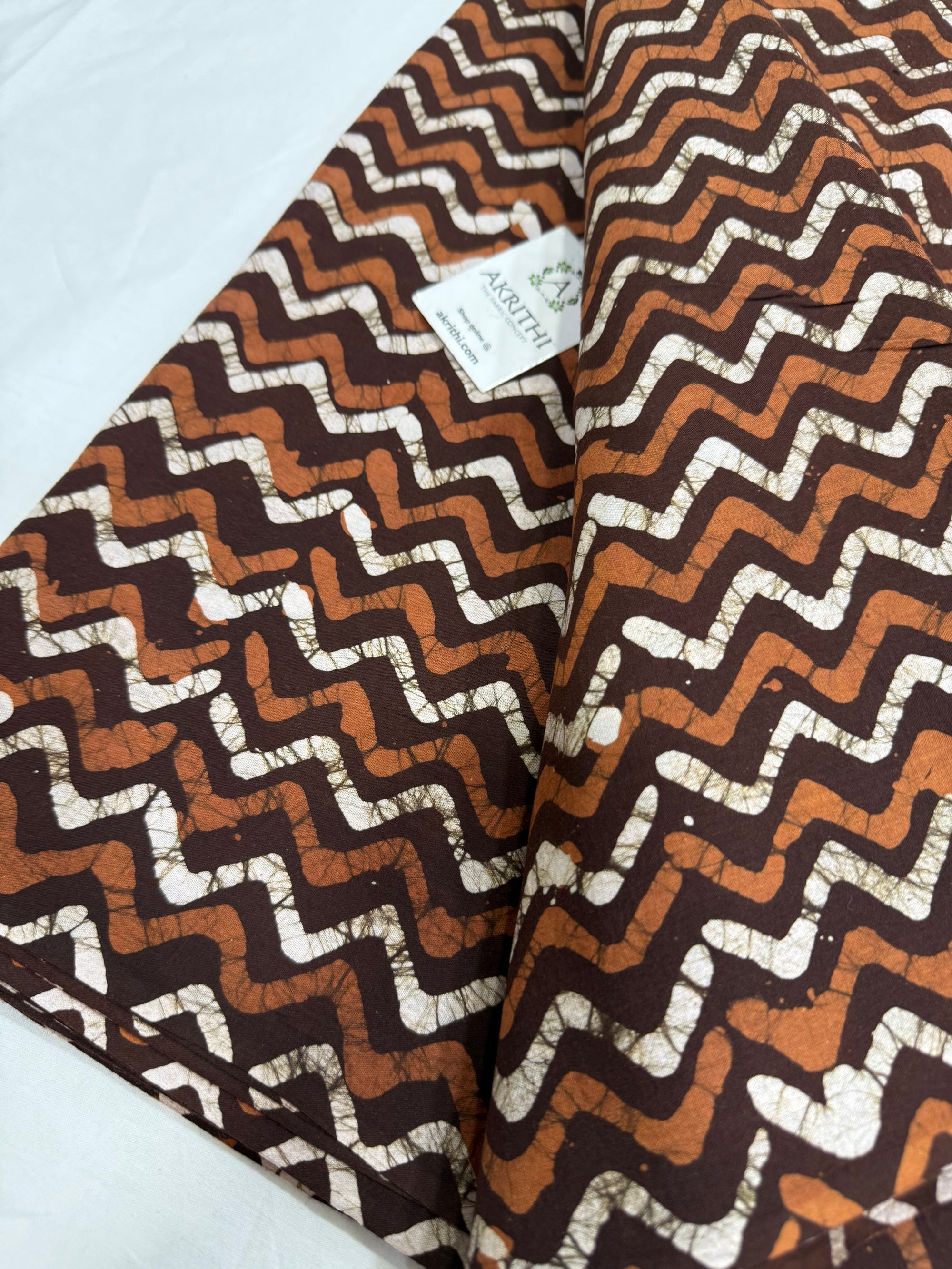 Batik printed pure cotton fabric