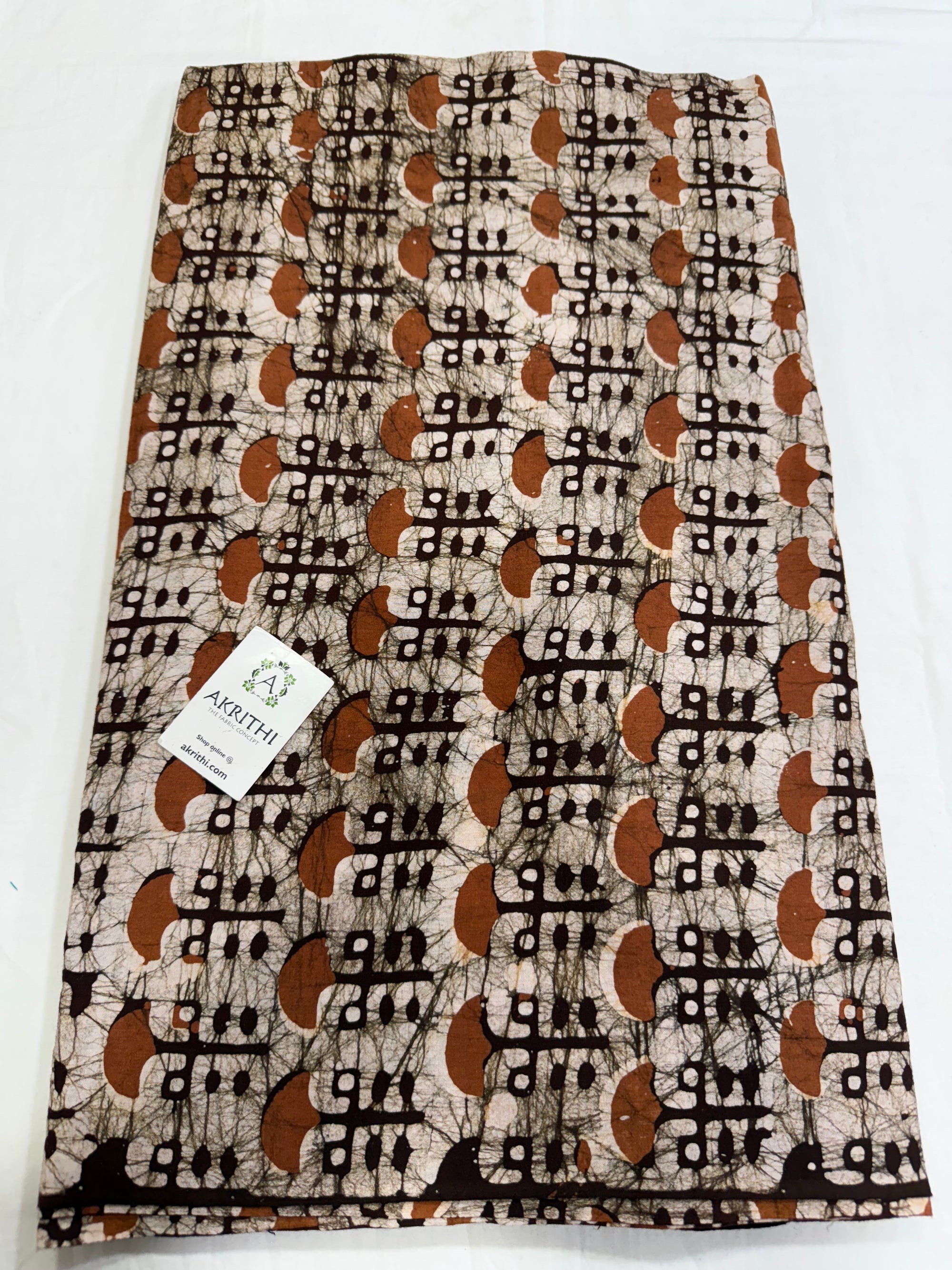 Batik printed pure cotton fabric