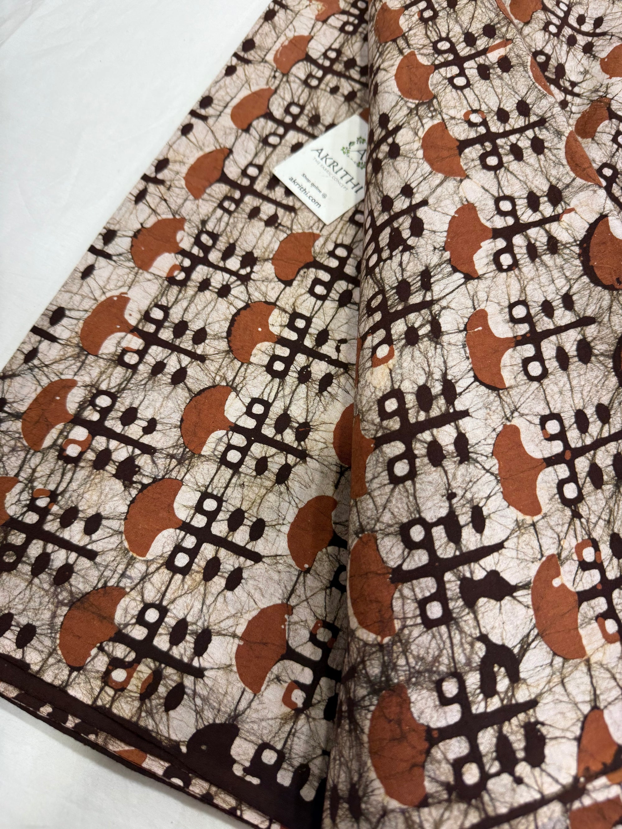 Batik printed pure cotton fabric