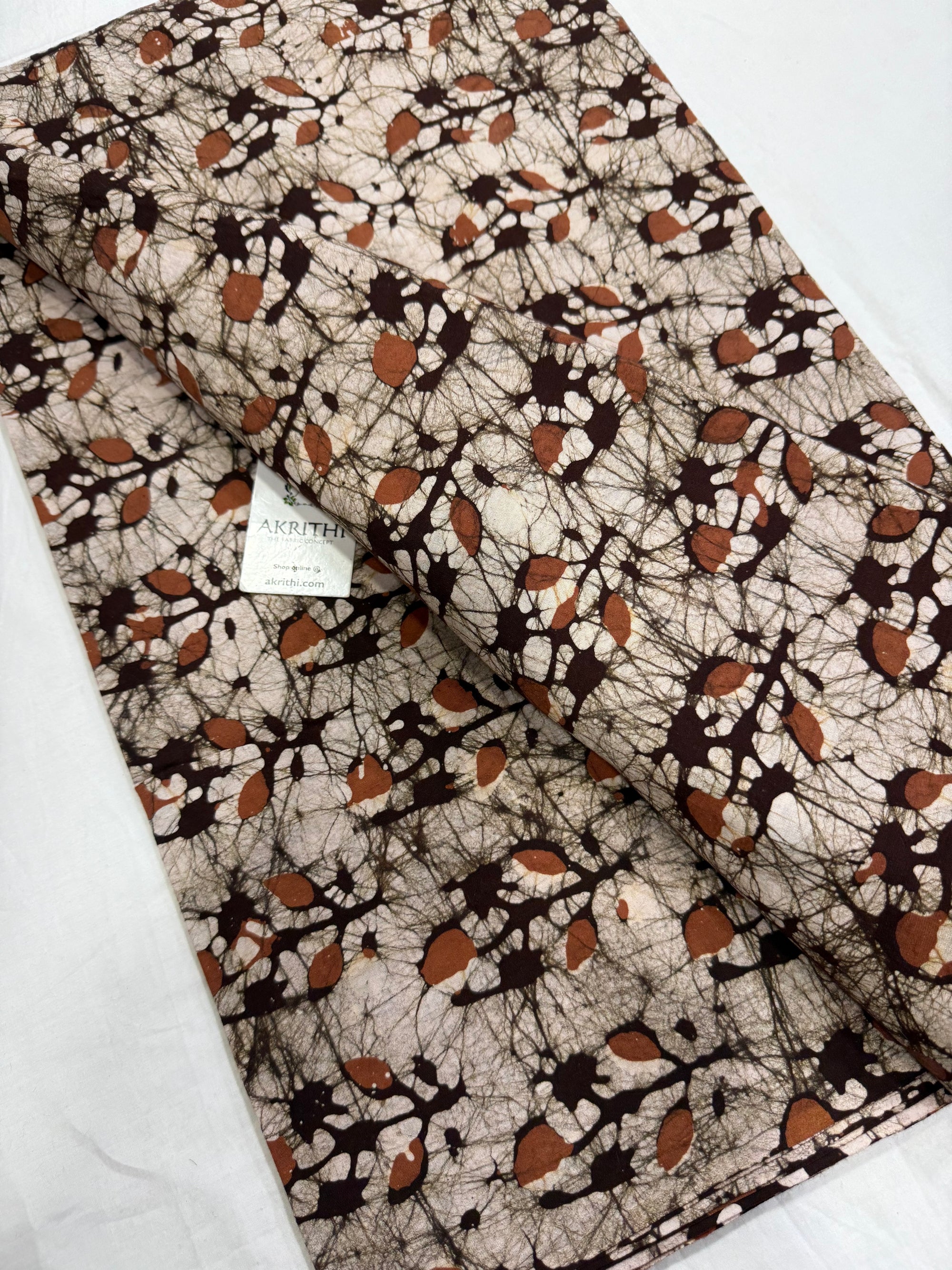 Batik printed pure cotton fabric 75 CM CUT