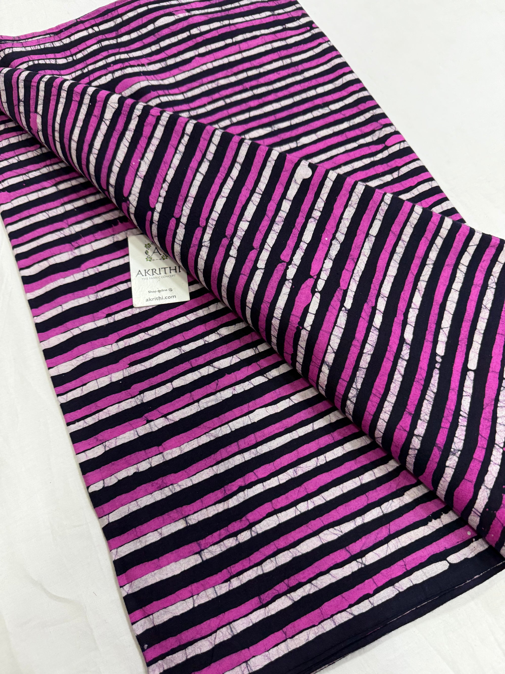 Batik printed pure cotton fabric