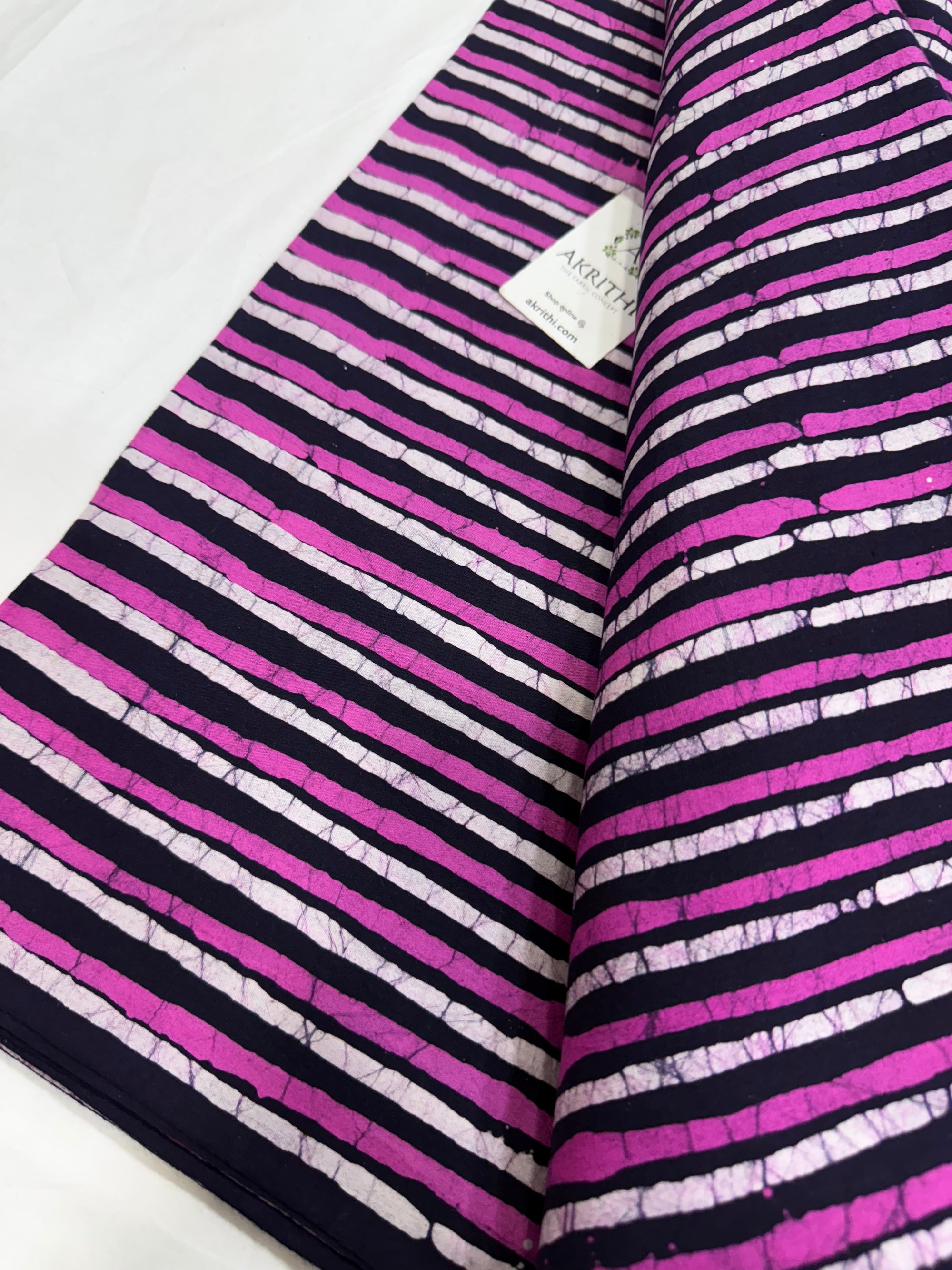 Batik printed pure cotton fabric