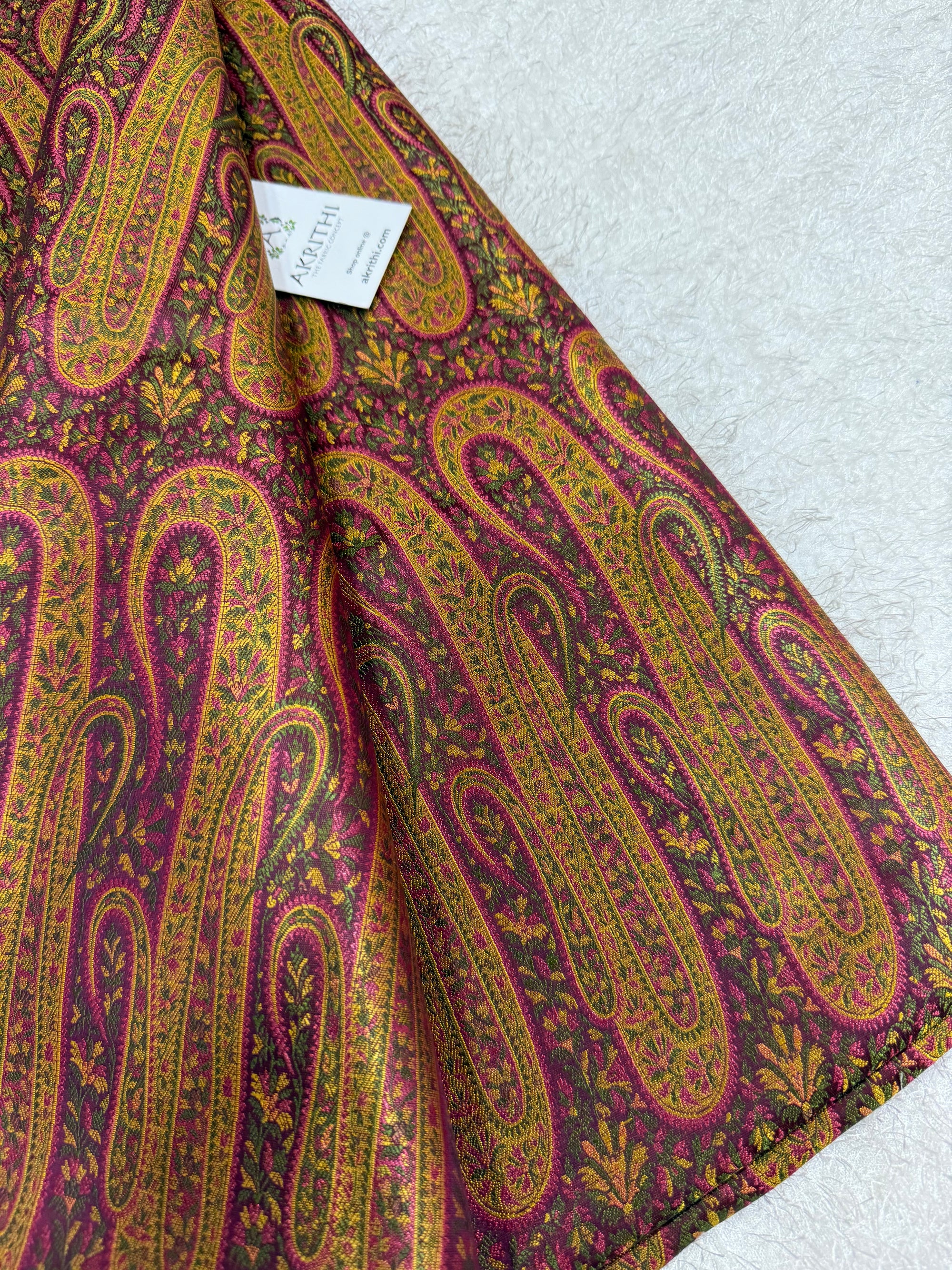 Pure Banarasi brocade fabric