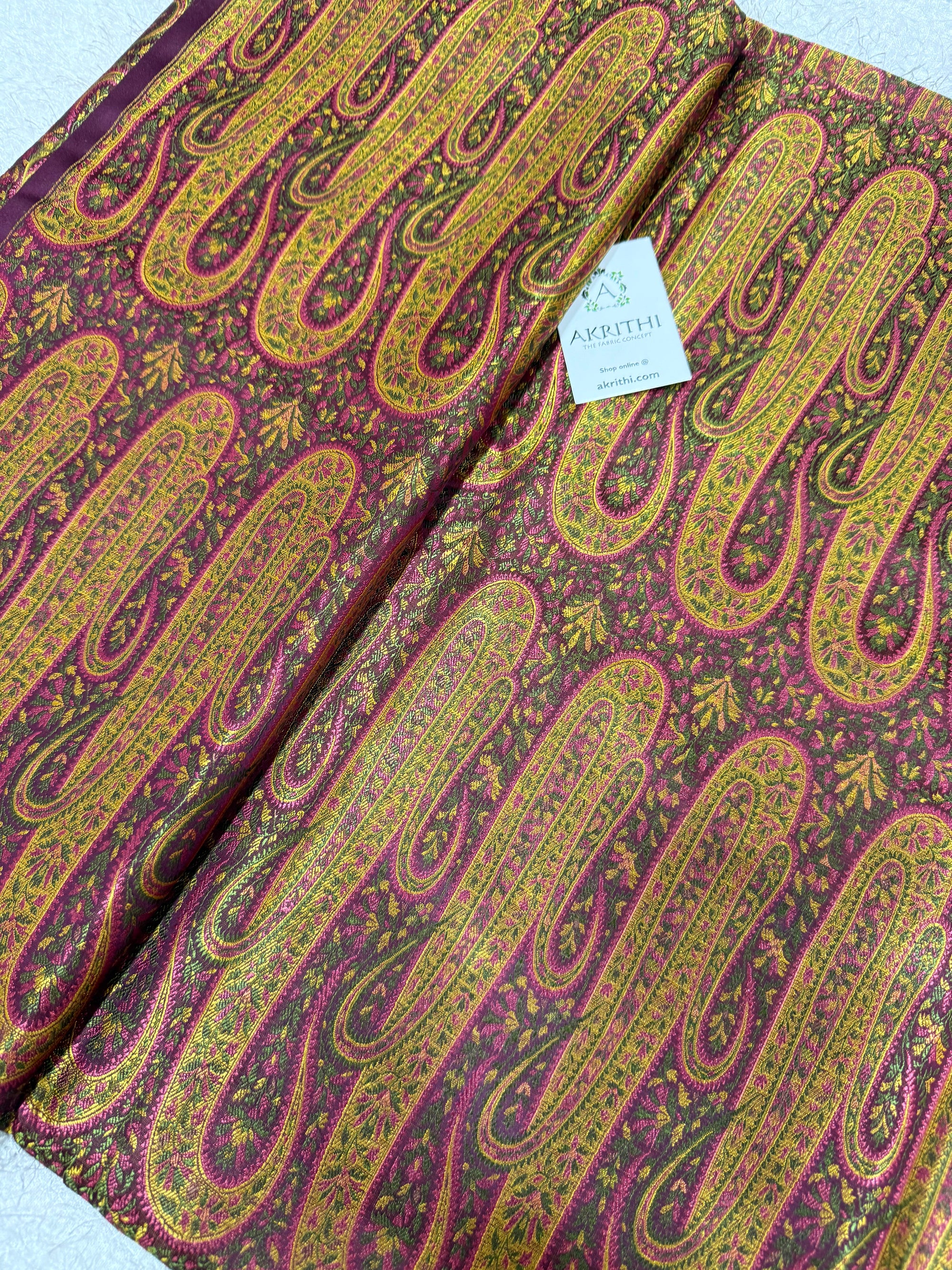 Pure Banarasi brocade fabric
