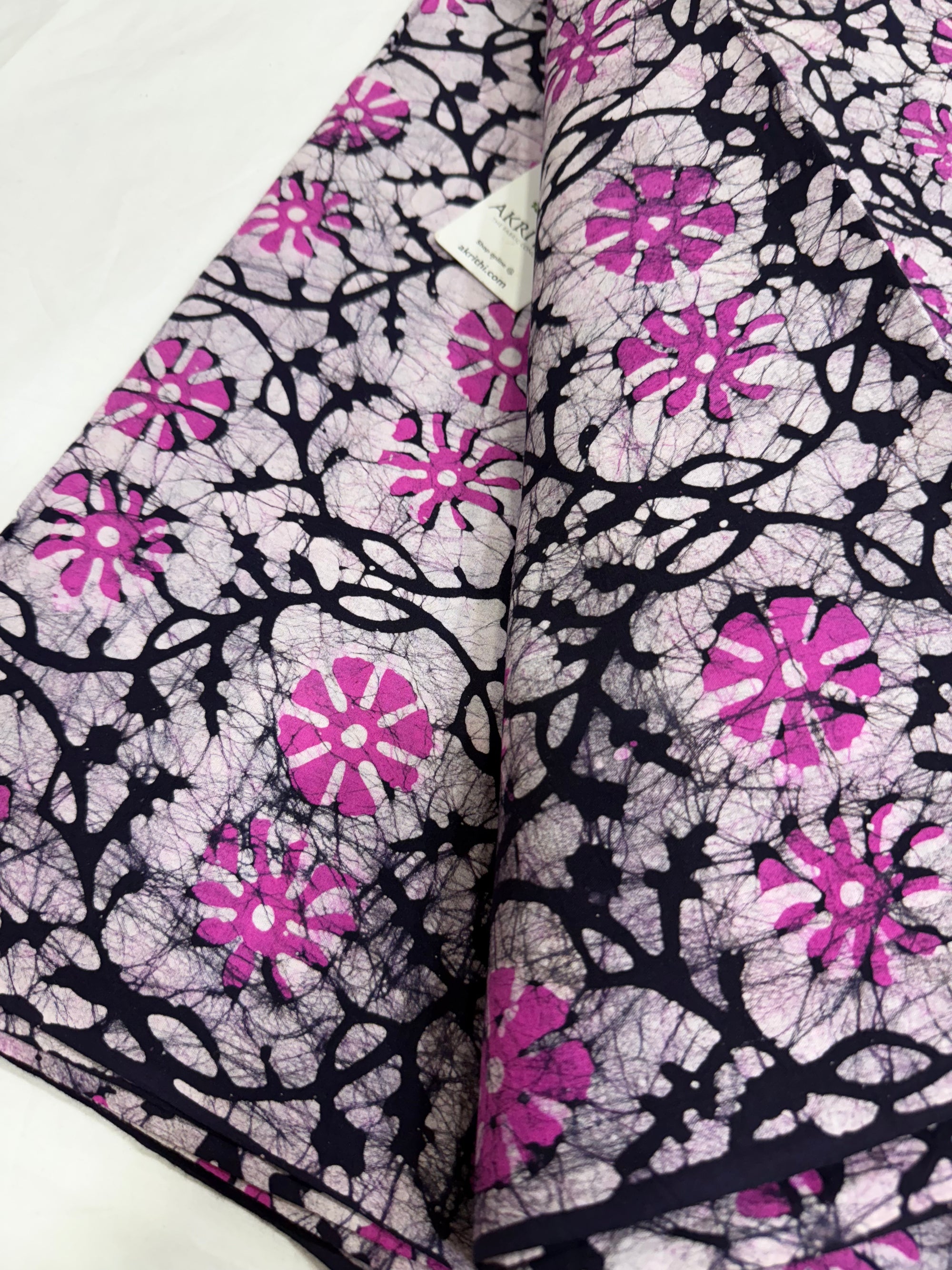 Batik printed pure cotton fabric