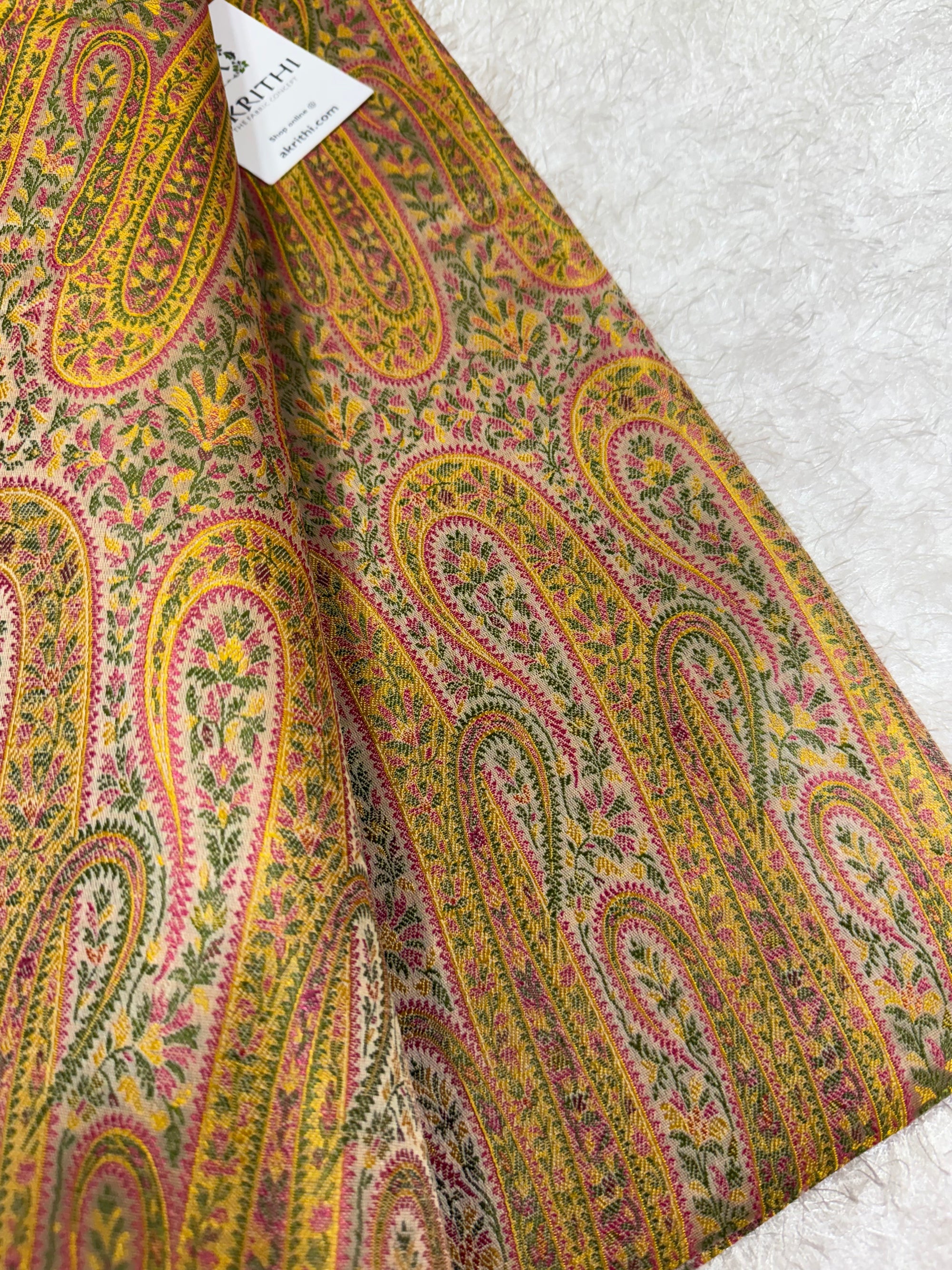 Pure Banarasi brocade fabric