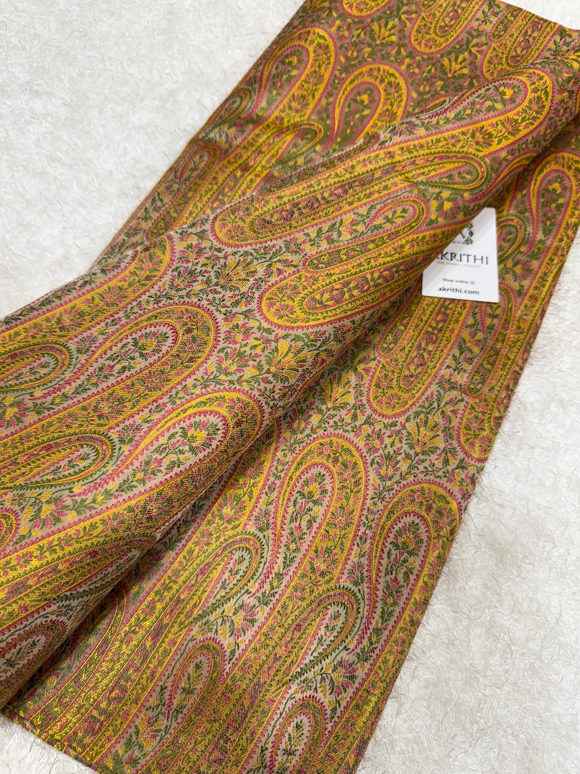 Pure Banarasi brocade fabric