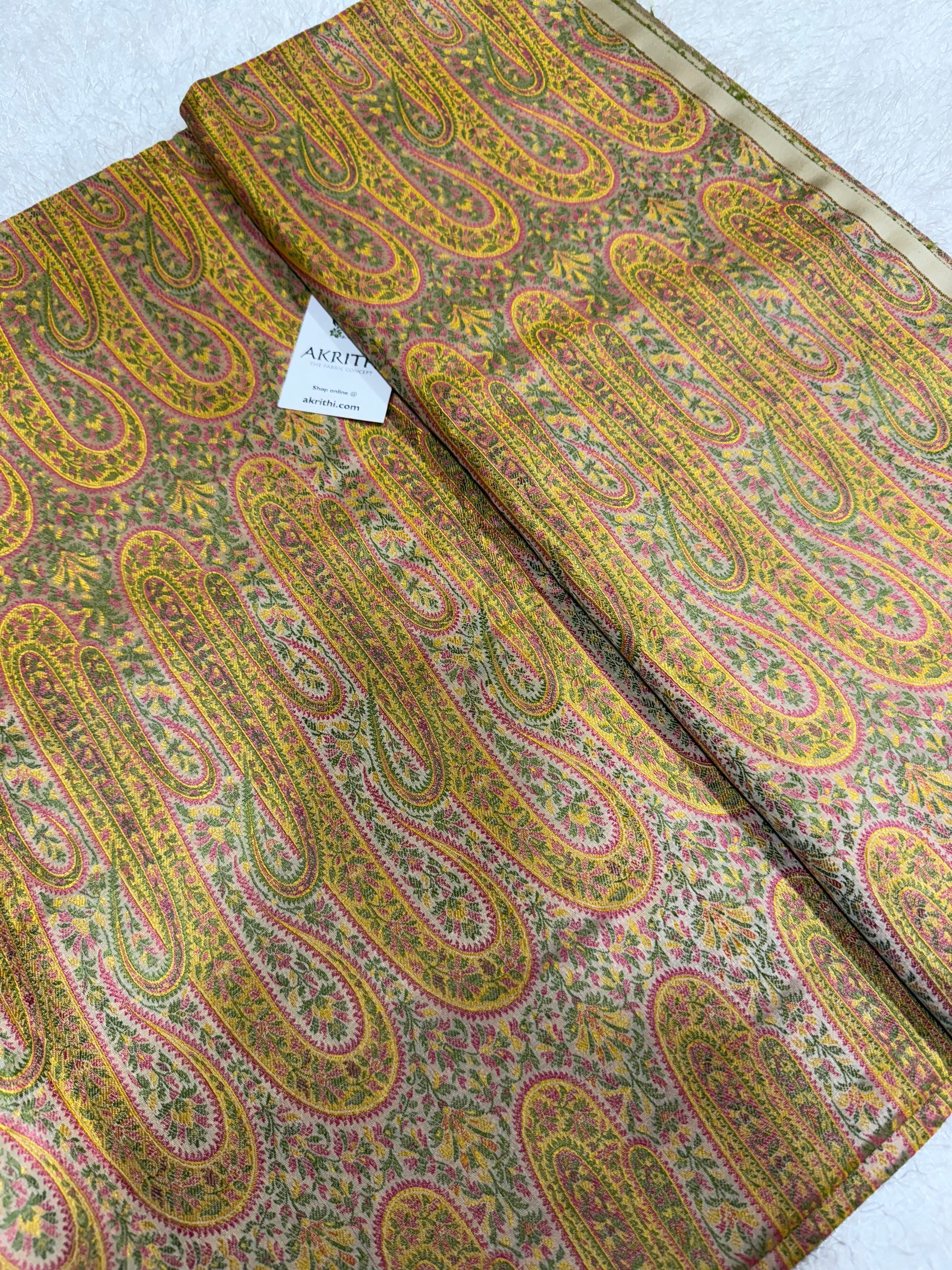 Pure Banarasi brocade fabric