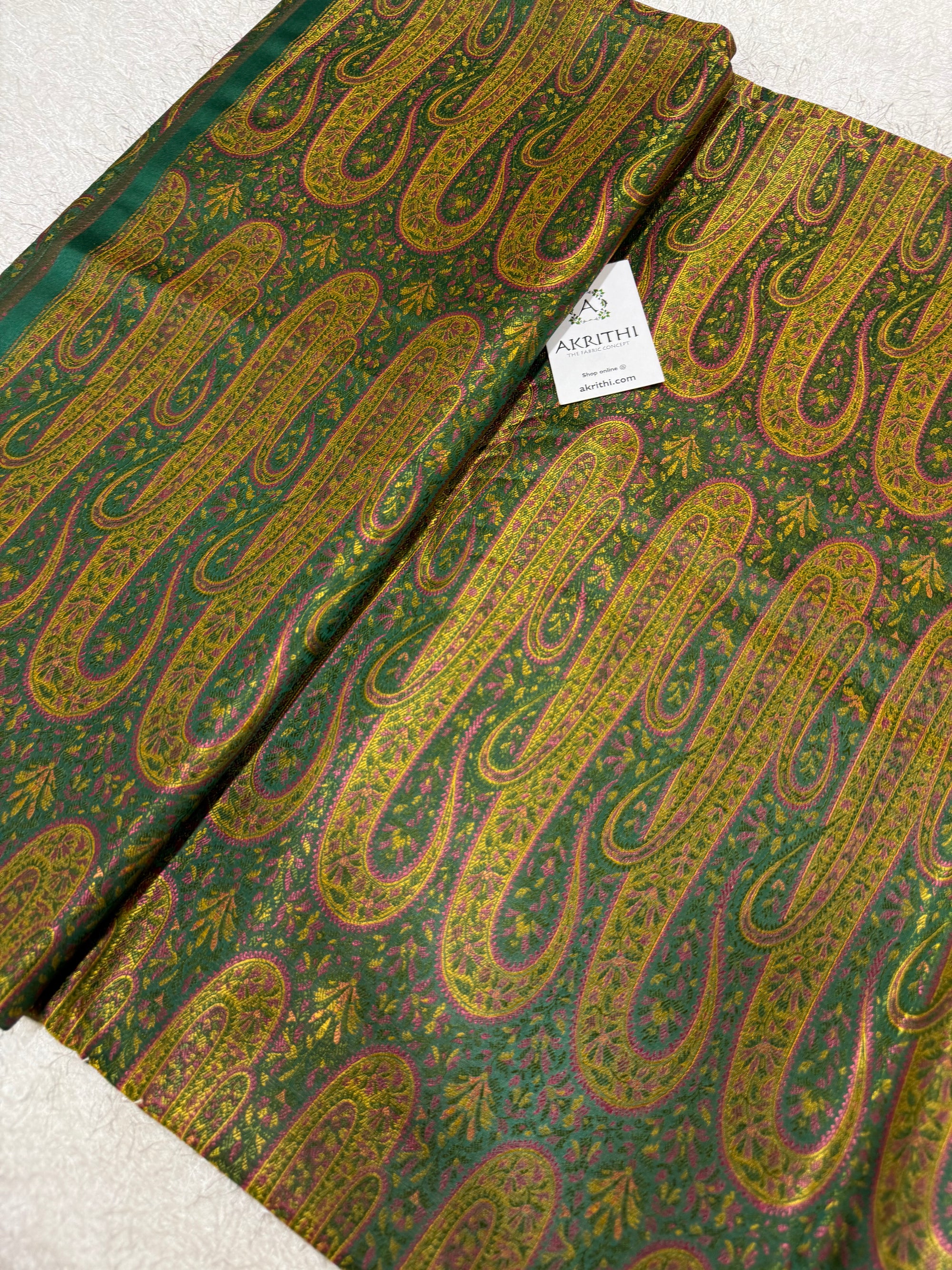 Pure Banarasi brocade fabric