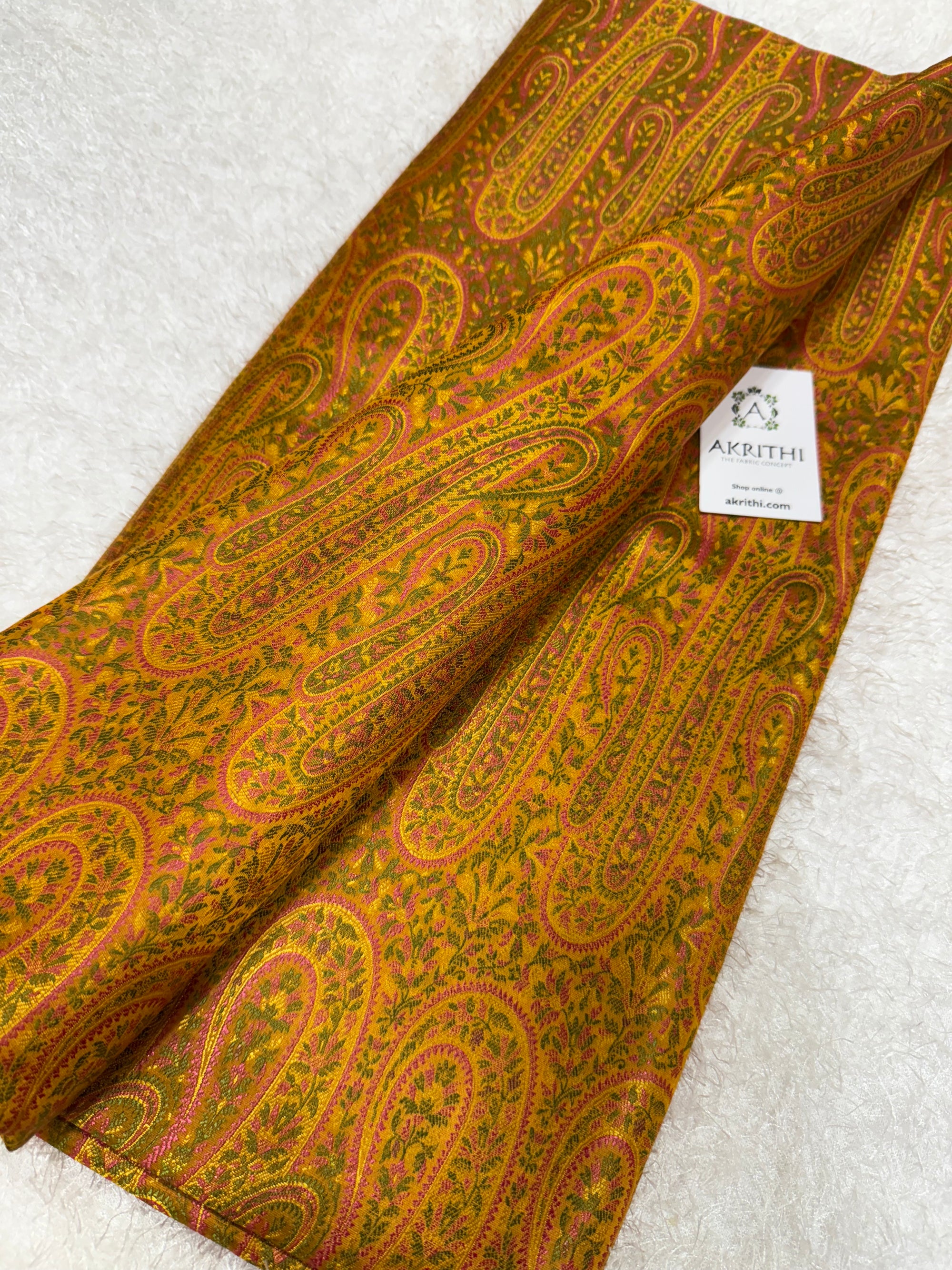 Pure Banarasi brocade fabric