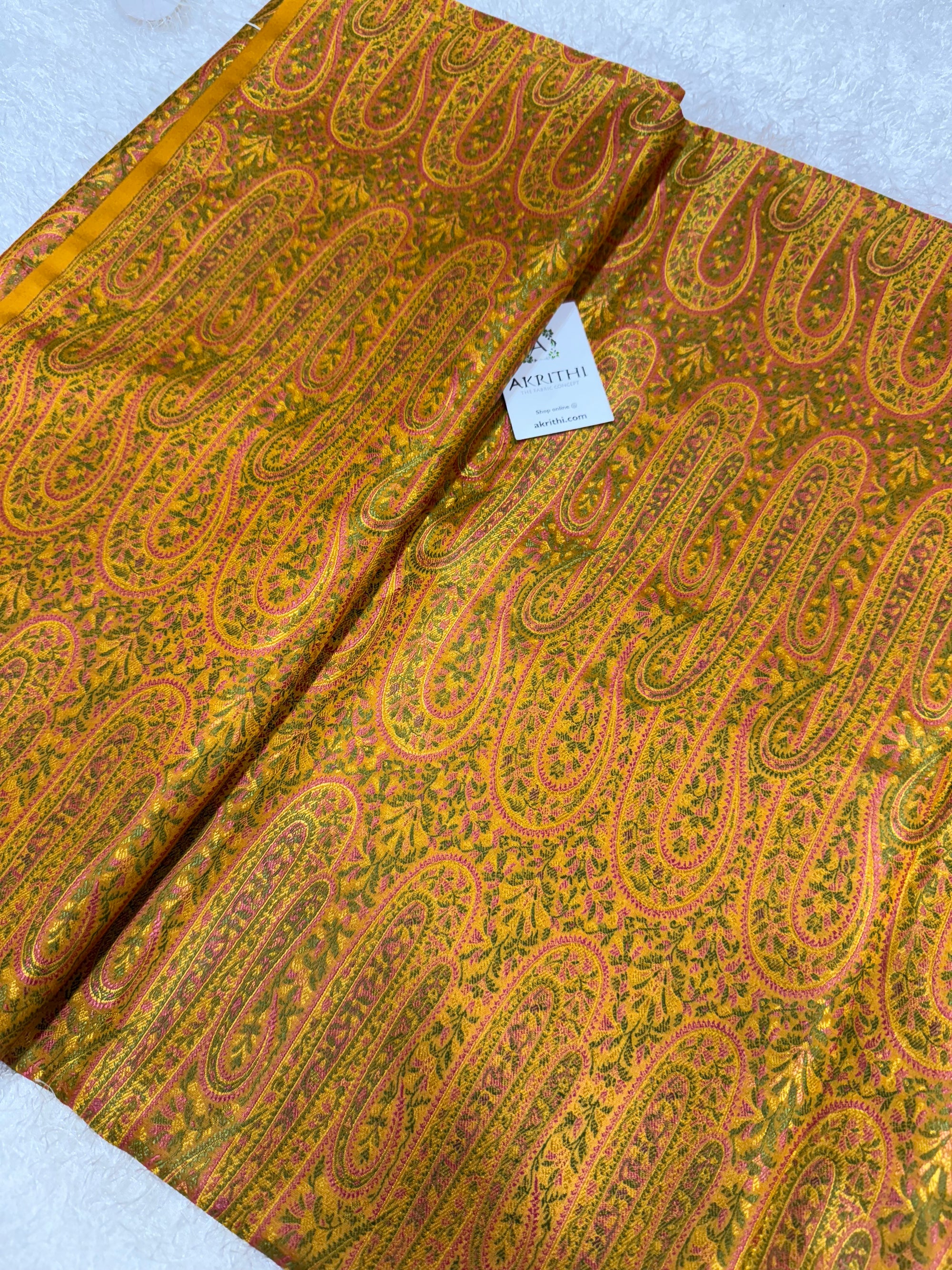 Pure Banarasi brocade fabric
