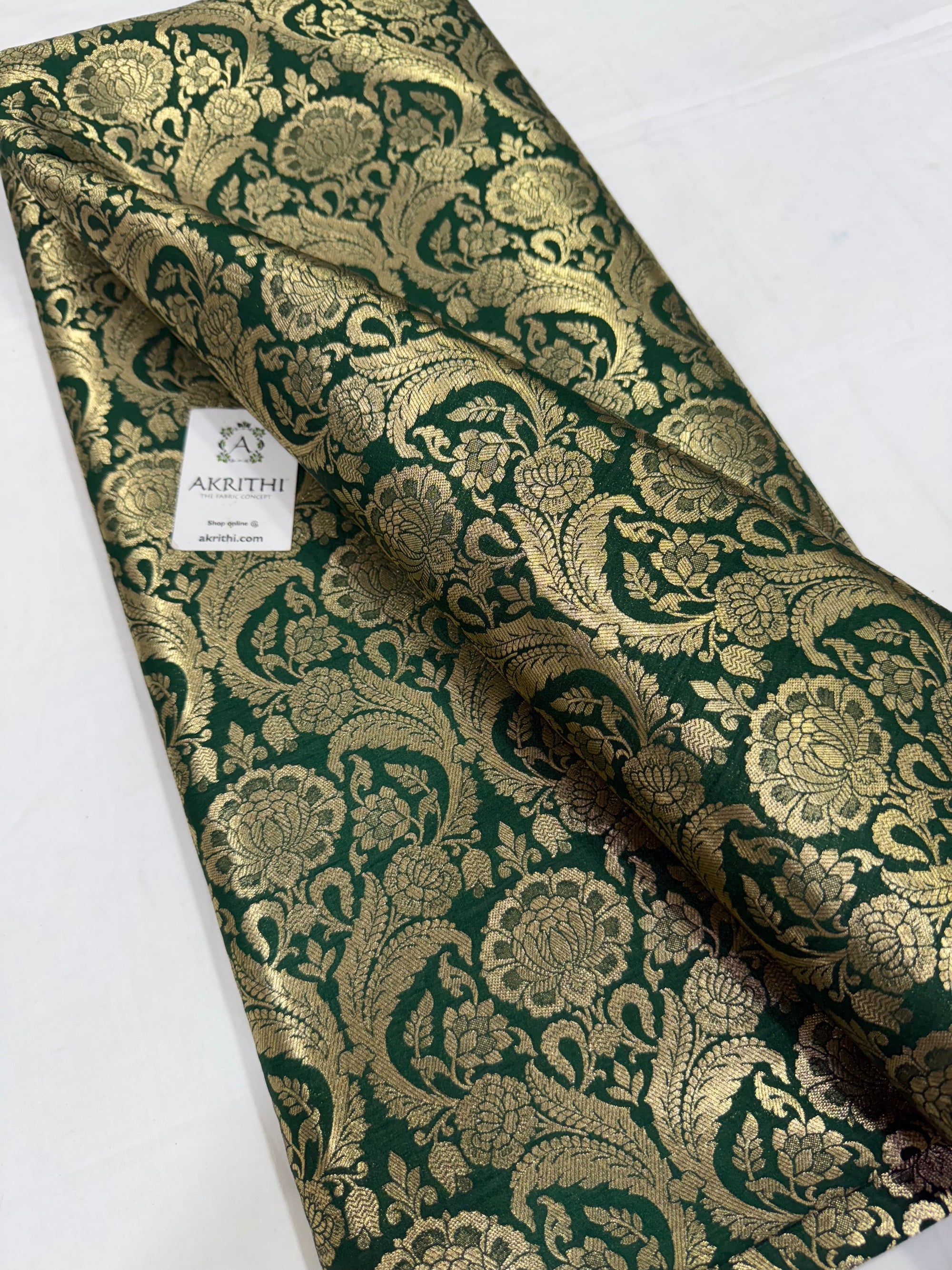 Pure Banarasi brocade fabric