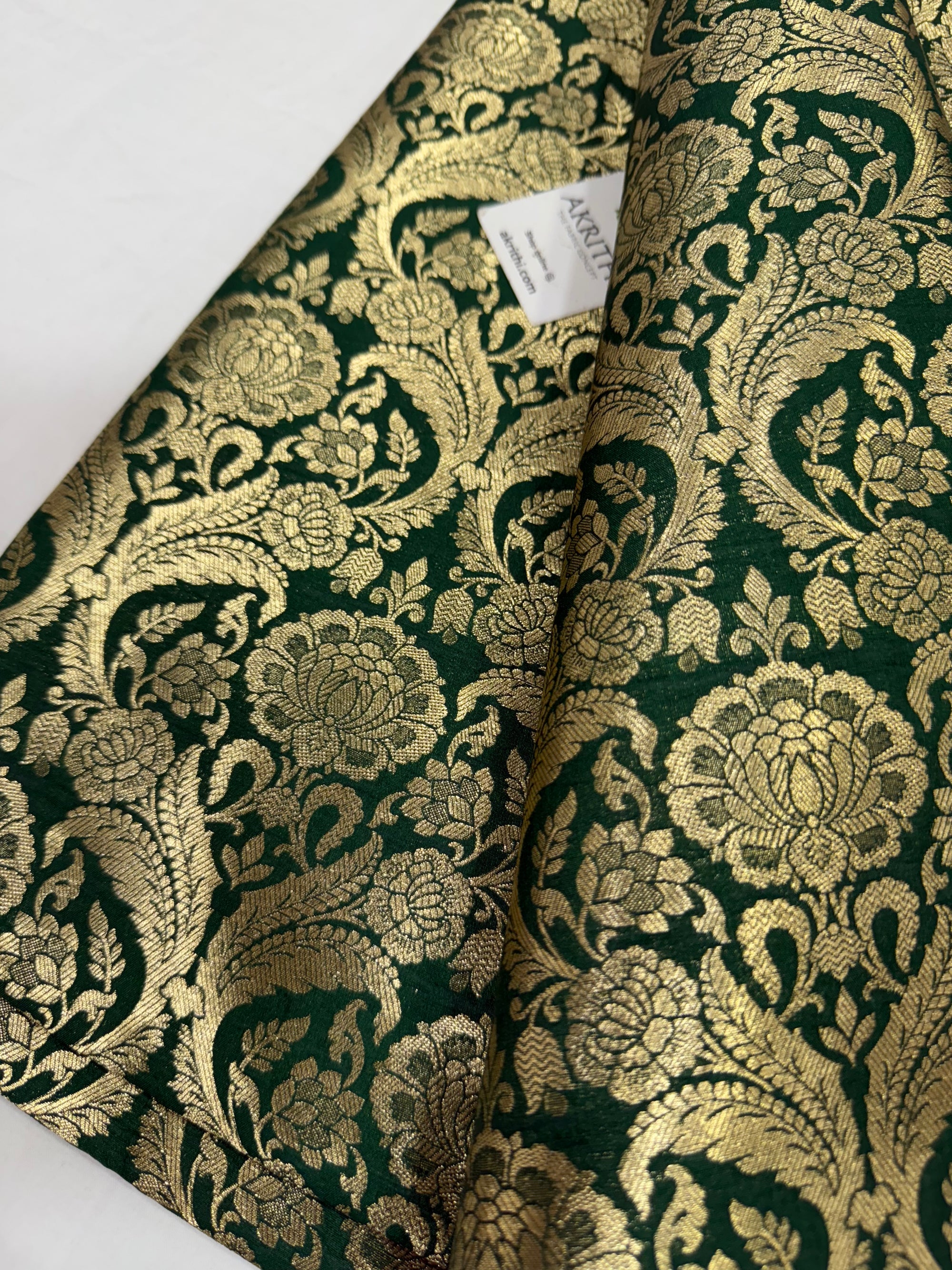 Pure Banarasi brocade fabric