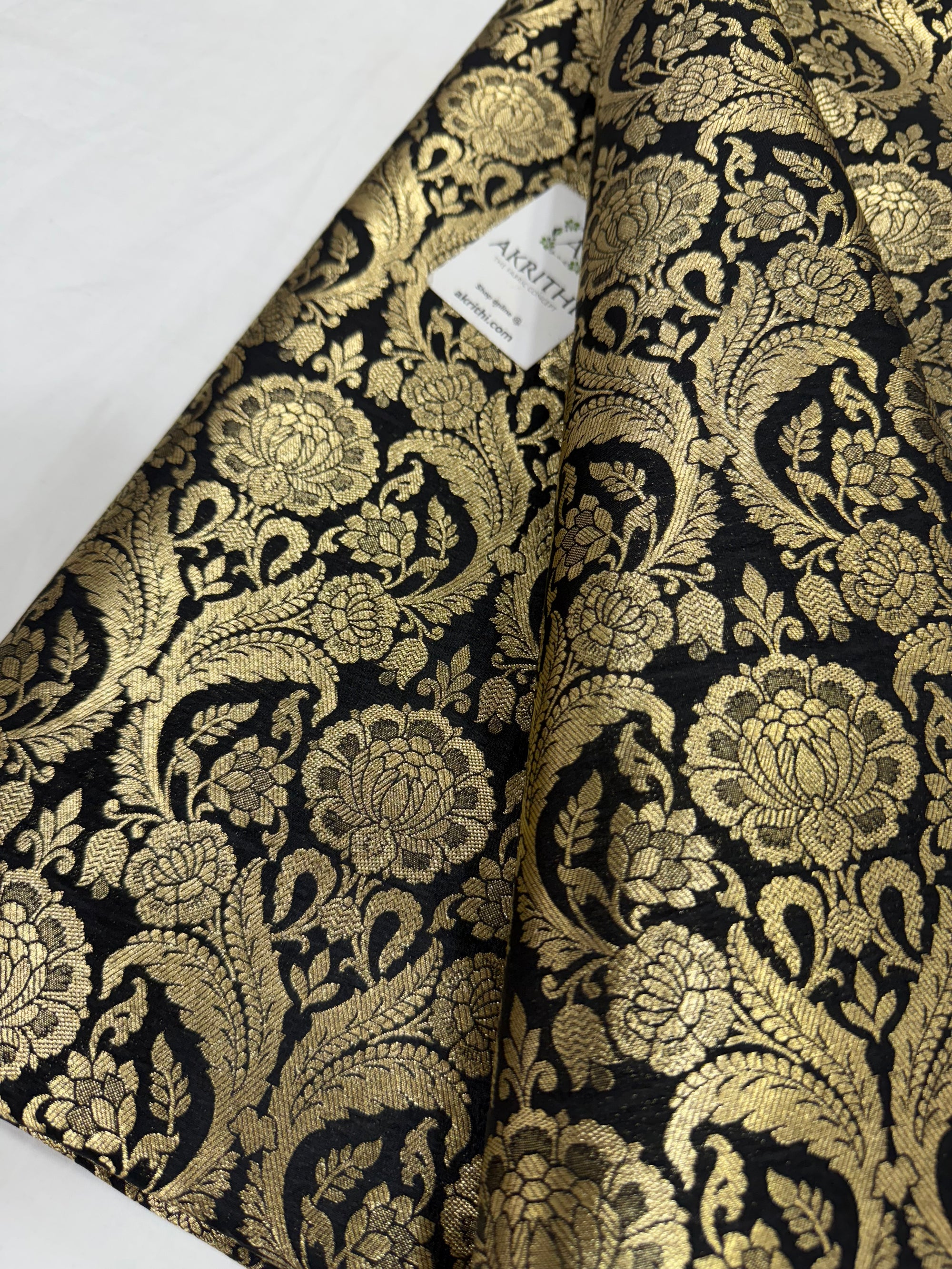 Pure Banarasi brocade fabric
