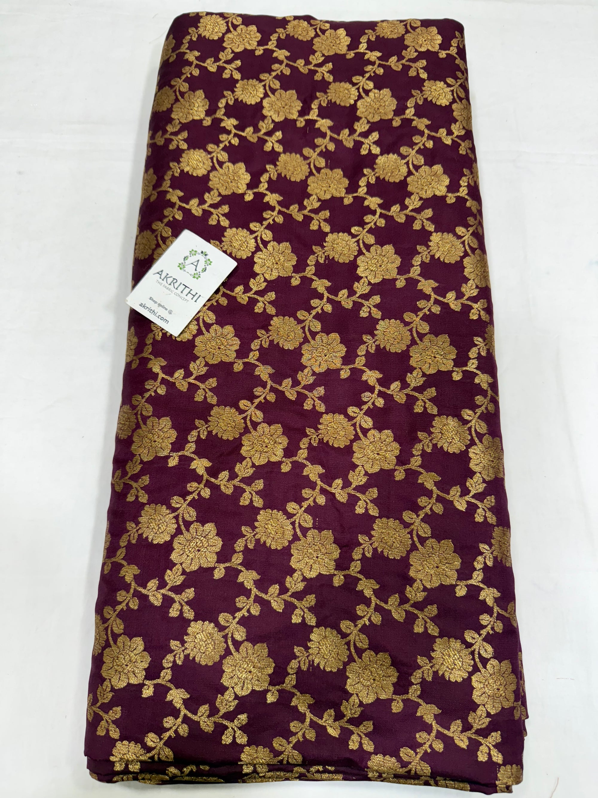 Pure Banarasi brocade fabric
