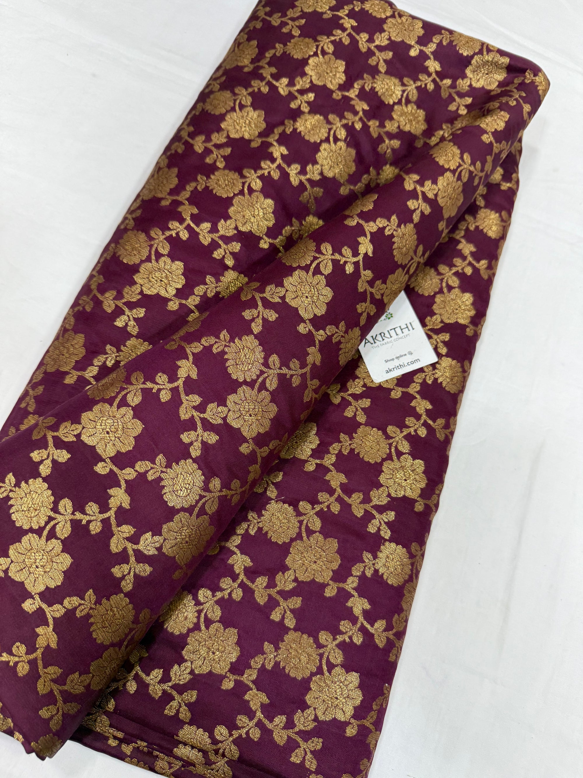 Pure Banarasi brocade fabric