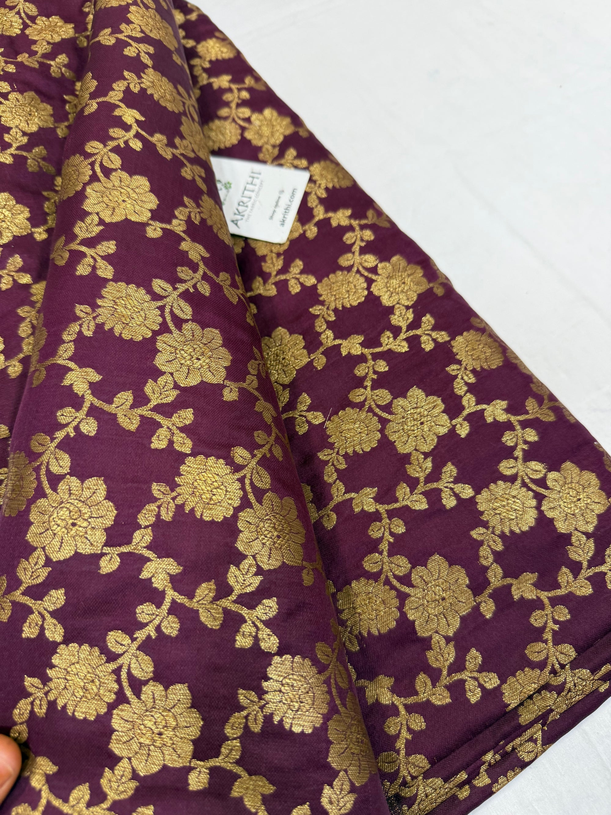 Pure Banarasi brocade fabric