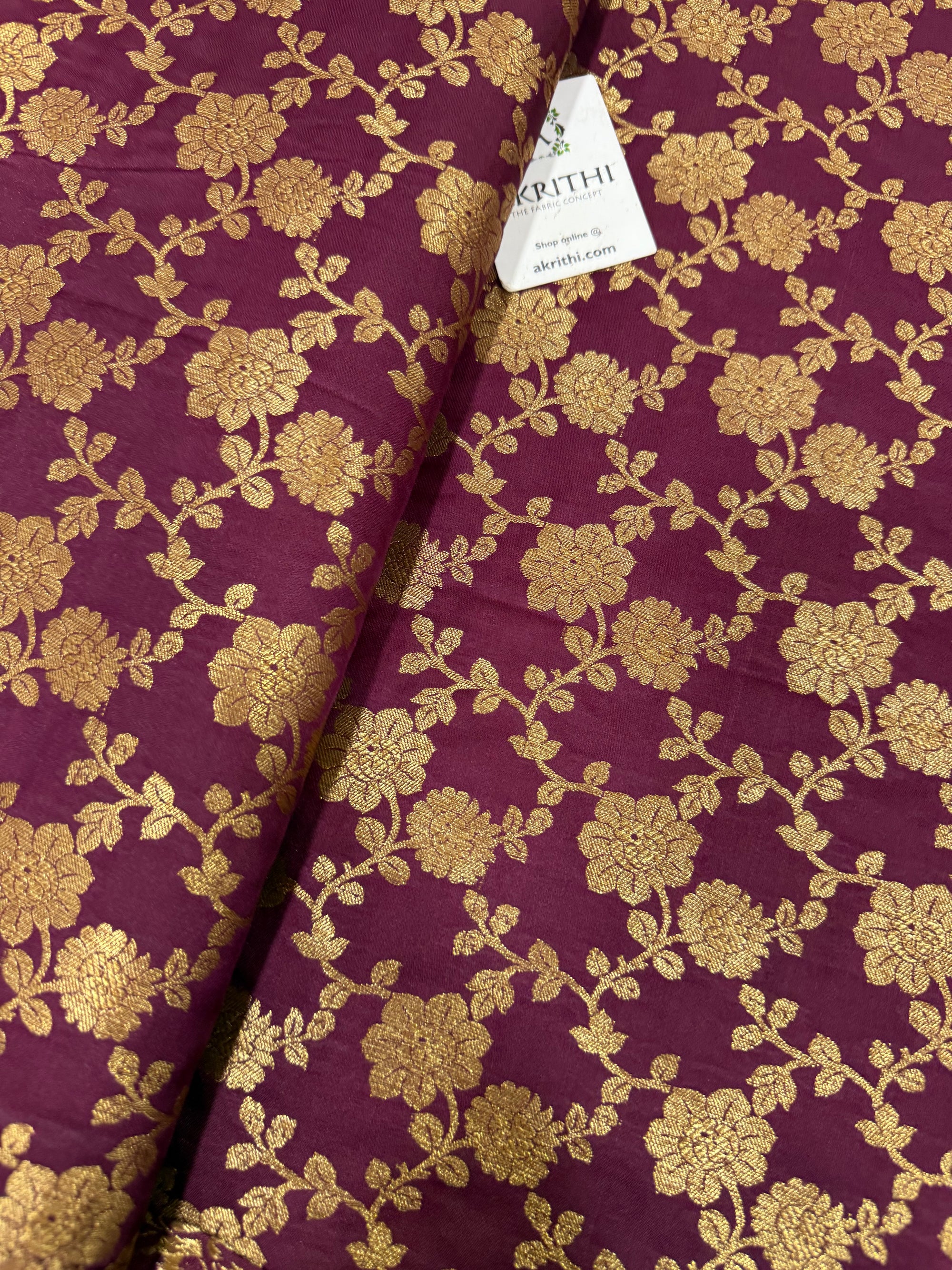 Pure Banarasi brocade fabric