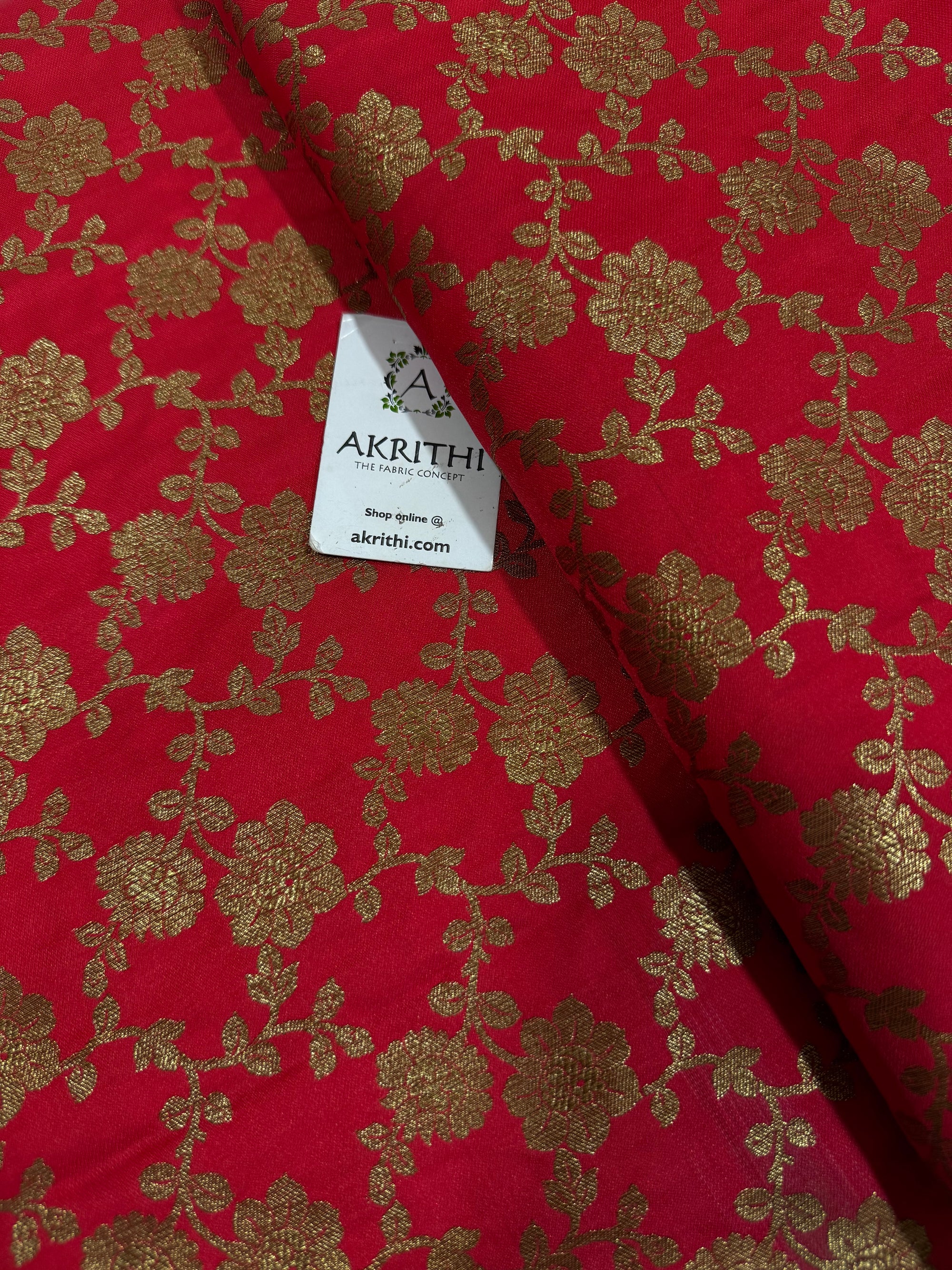 Pure Banarasi brocade fabric