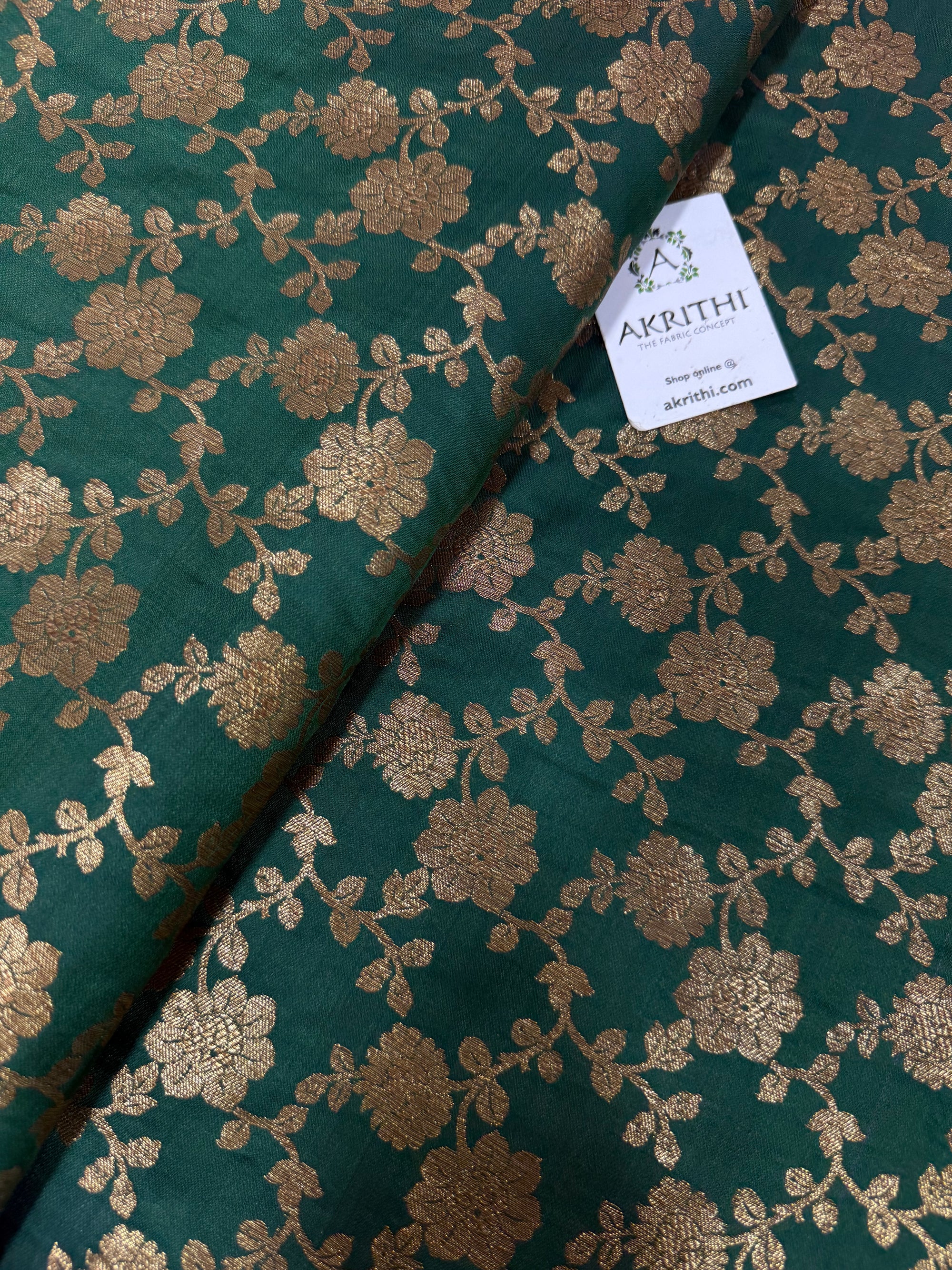Pure Banarasi brocade fabric