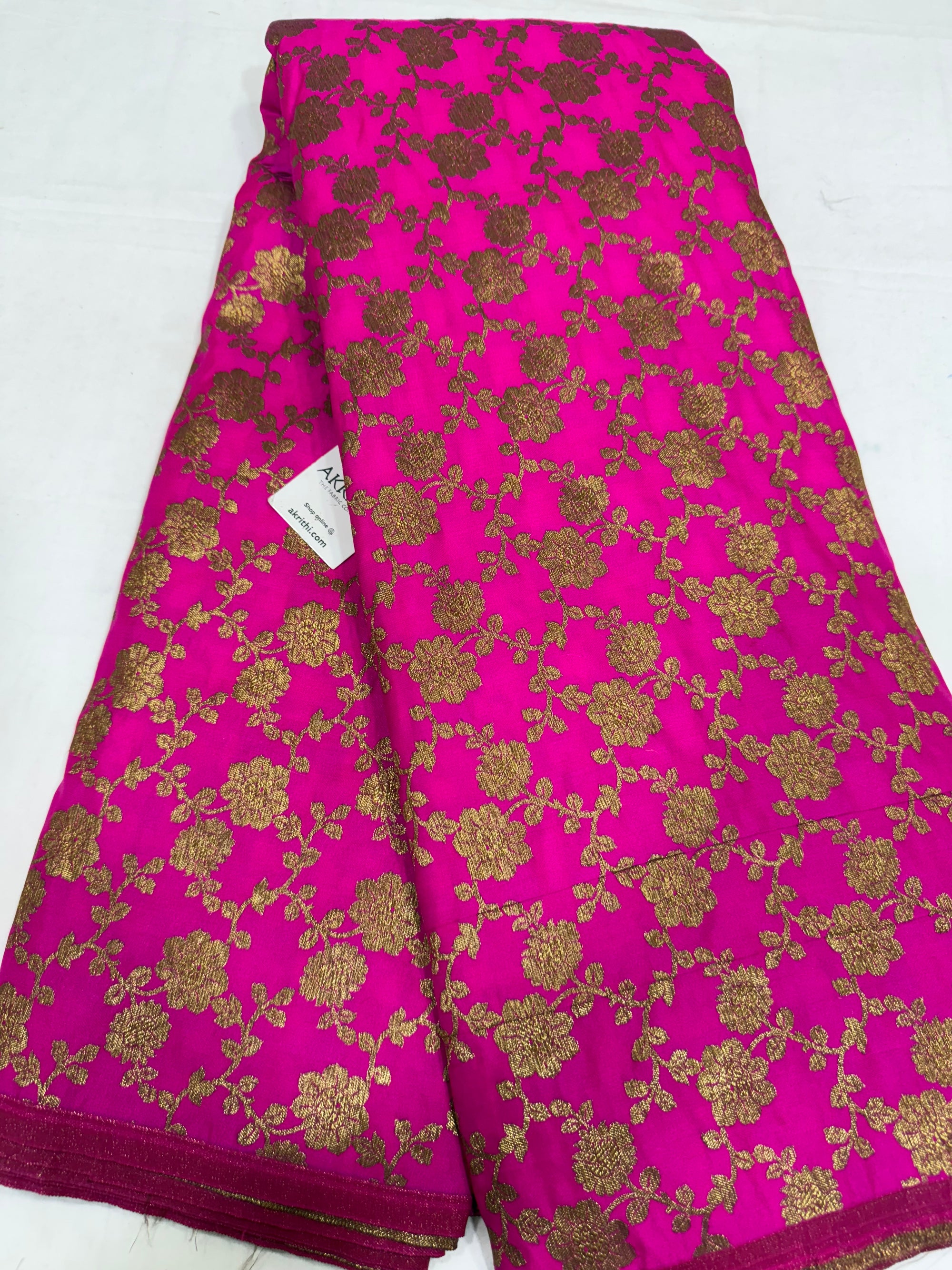 Pure Banarasi brocade fabric