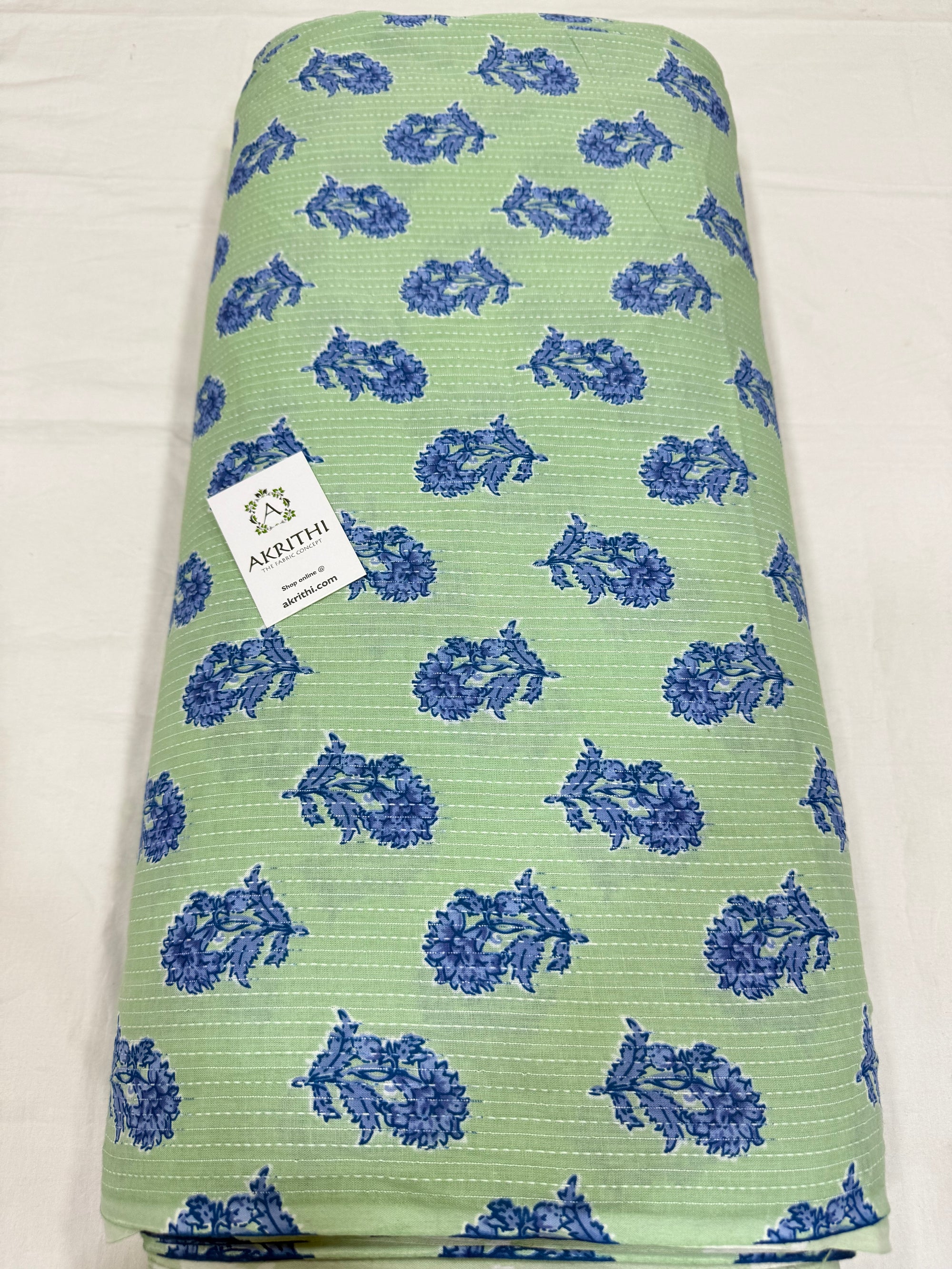 Kantha Printed pure cotton fabric
