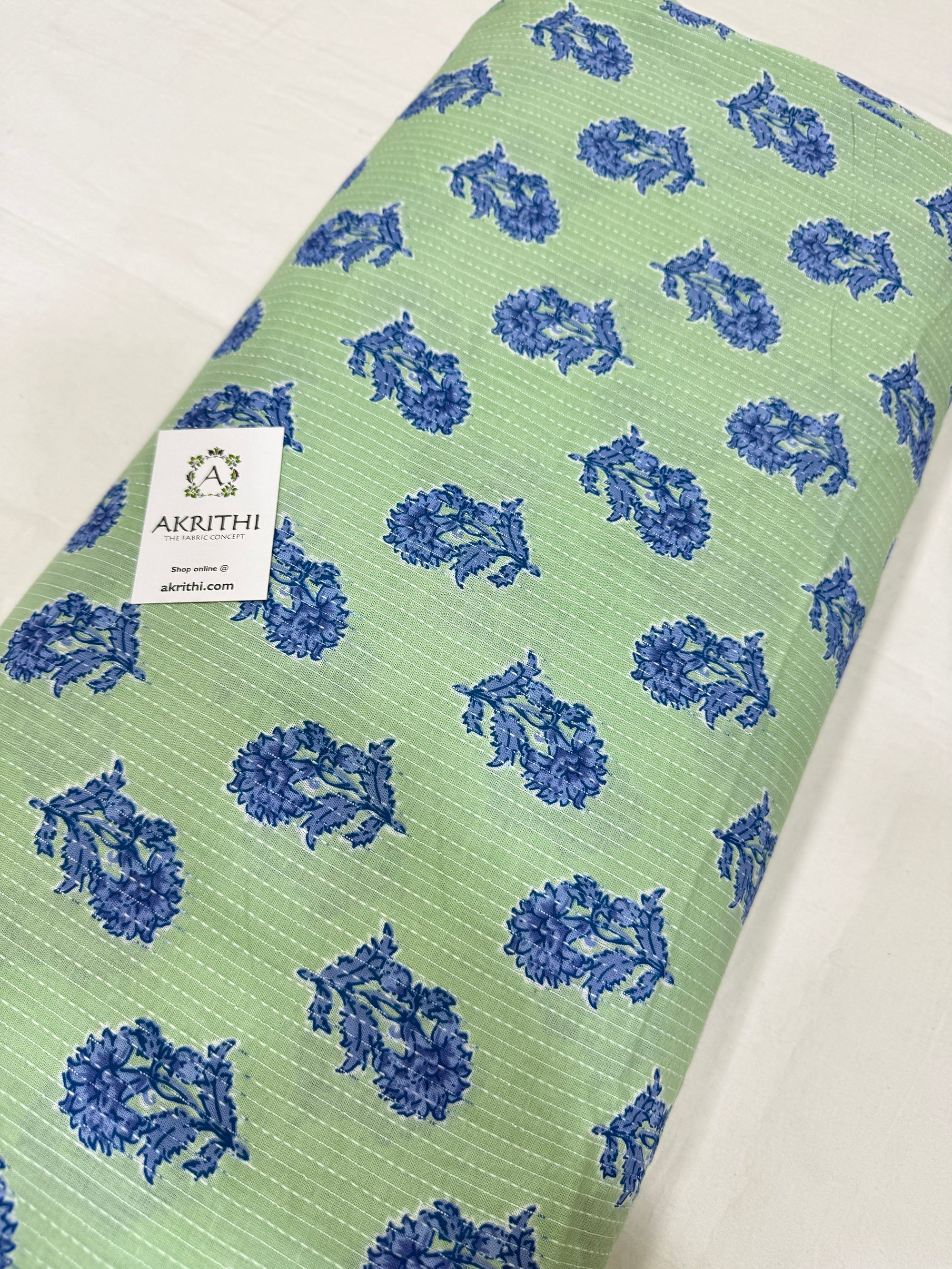 Kantha Printed pure cotton fabric