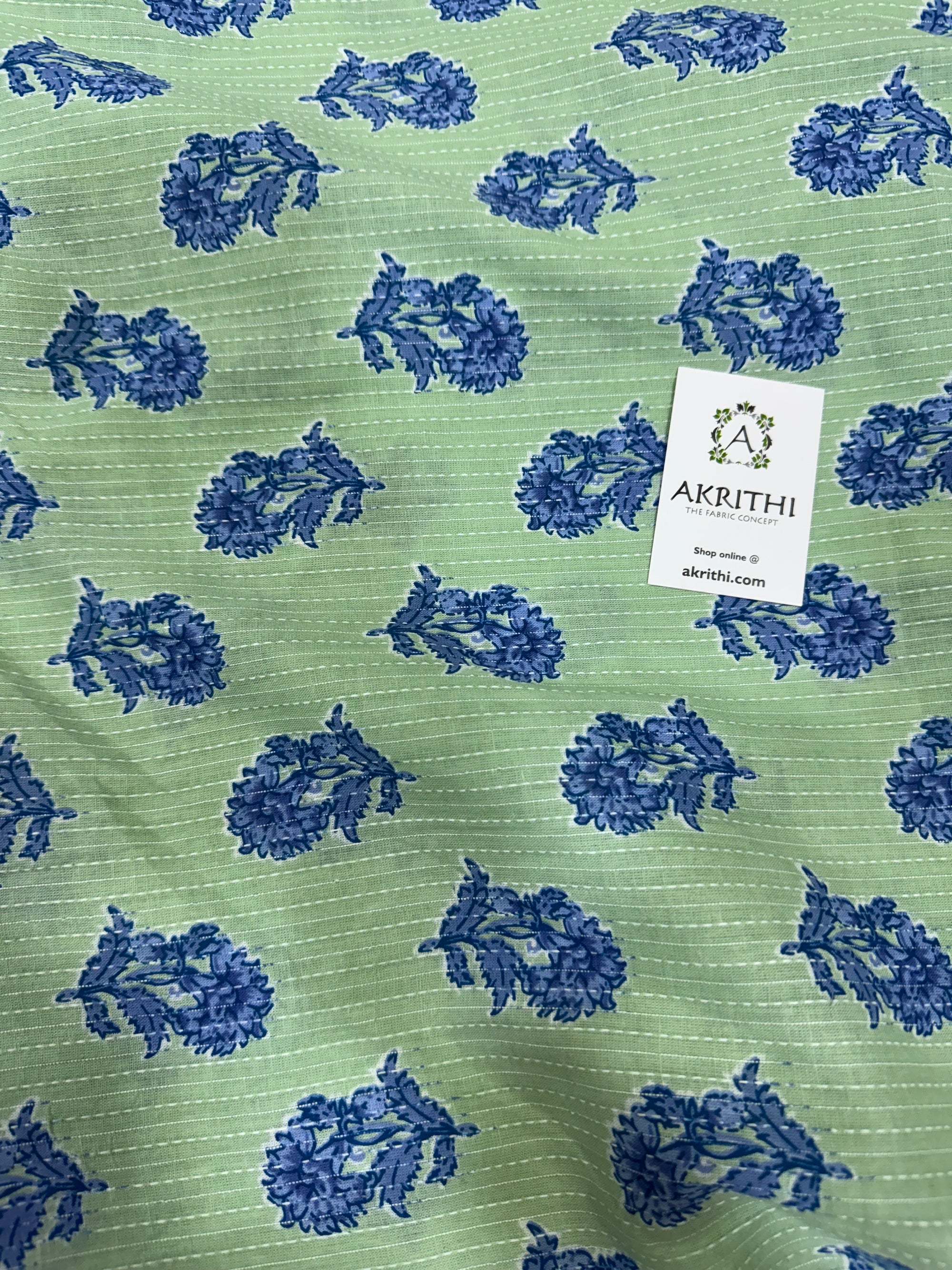 Kantha Printed pure cotton fabric