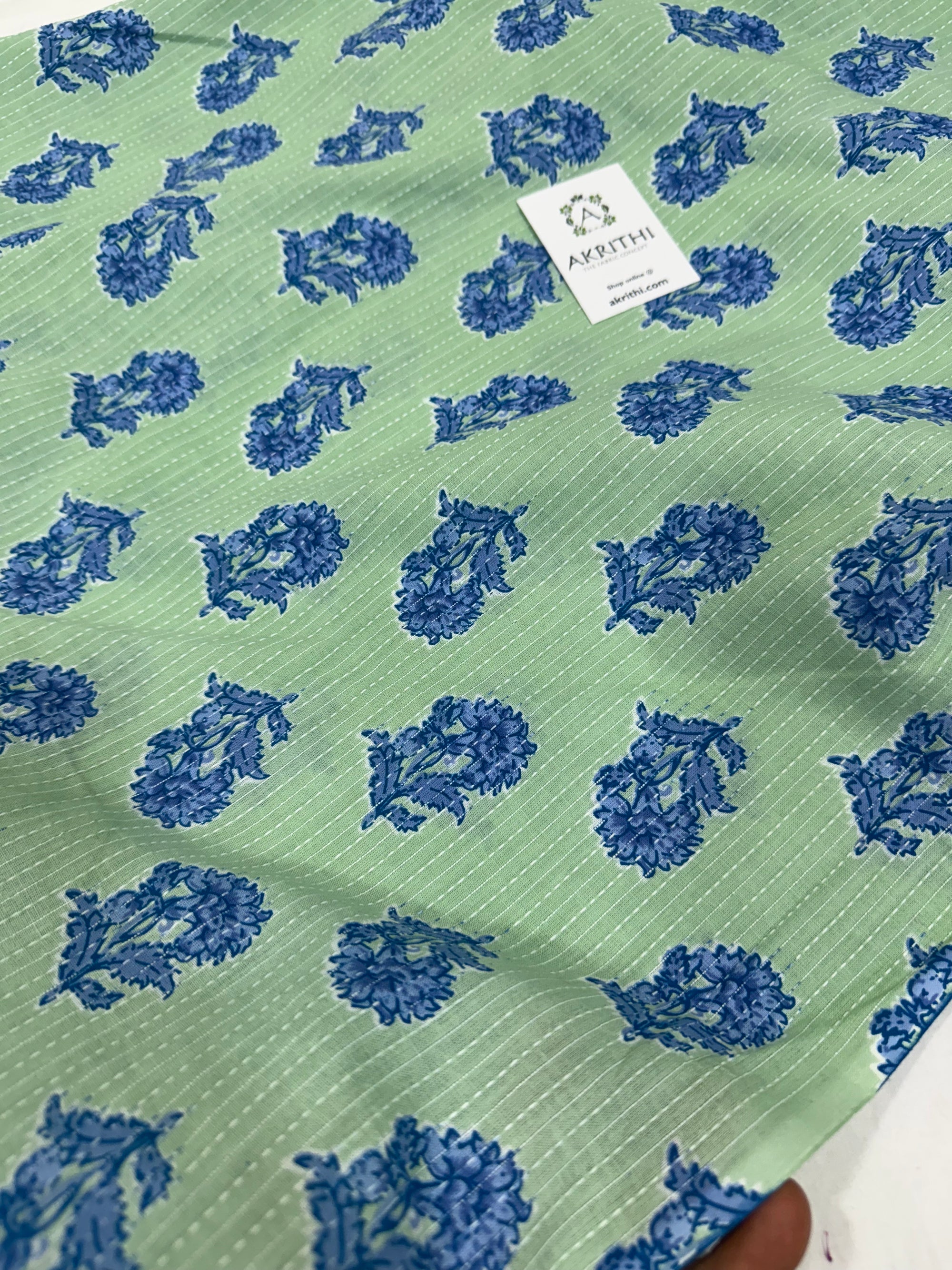 Kantha Printed pure cotton fabric